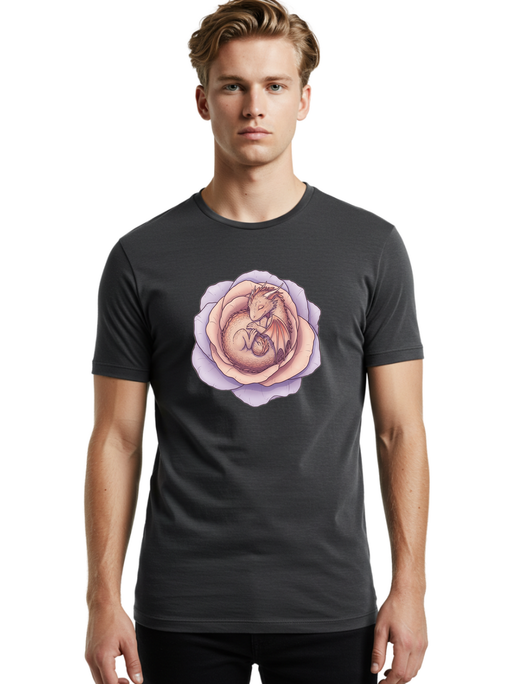 Dragon-Inside-A-Flower Men'S Graphic Tee, 100% Cotton, Comfortable Casual Summer Wear, Machine Washable, Vintage Camera, Old Camera, Antique Camera, Black Camera, Classic Photography, Photography Equipment, Nostalgic Device, Film Camera, Bak477