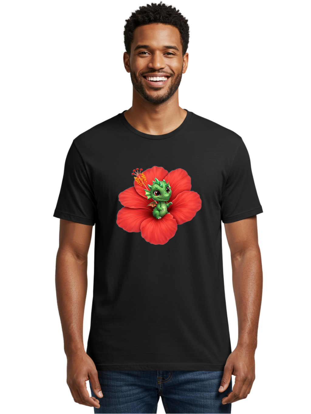 Dragon-On-Hibiscus Men'S Graphic Tee, 100% Cotton, Comfortable Casual Summer Wear, Machine Washable, Vintage Camera, Old Camera, Antique Camera, Black Camera, Classic Photography, Photography Equipment, Nostalgic Device, Film Camera, Bak481