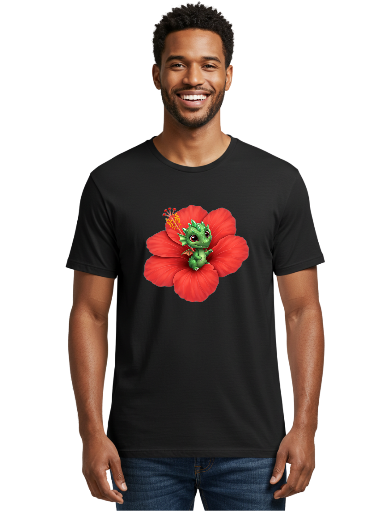 Dragon-On-Hibiscus Men'S Graphic Tee, 100% Cotton, Comfortable Casual Summer Wear, Machine Washable, Vintage Camera, Old Camera, Antique Camera, Black Camera, Classic Photography, Photography Equipment, Nostalgic Device, Film Camera, Bak481