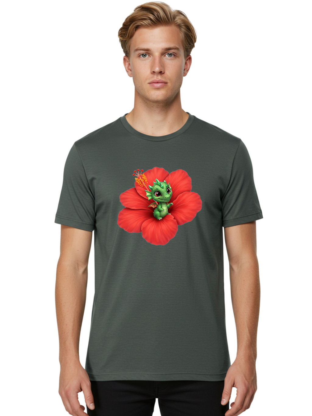 Dragon-On-Hibiscus Men'S Graphic Tee, 100% Cotton, Comfortable Casual Summer Wear, Machine Washable, Vintage Camera, Old Camera, Antique Camera, Black Camera, Classic Photography, Photography Equipment, Nostalgic Device, Film Camera, Bak481