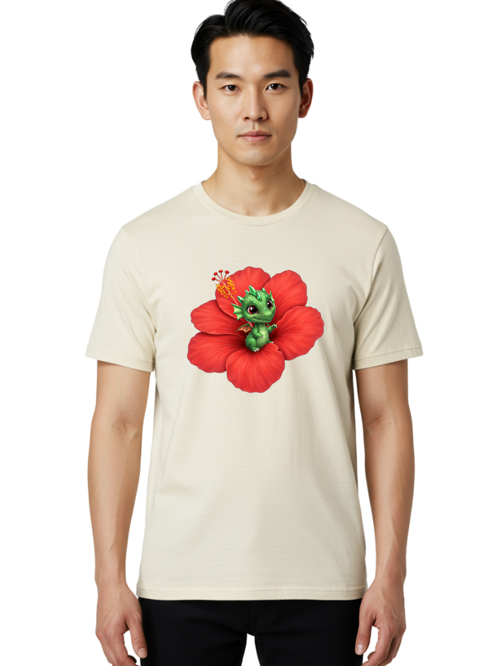 Dragon-On-Hibiscus Men'S Graphic Tee, 100% Cotton, Comfortable Casual Summer Wear, Machine Washable, Vintage Camera, Old Camera, Antique Camera, Black Camera, Classic Photography, Photography Equipment, Nostalgic Device, Film Camera, Bak481
