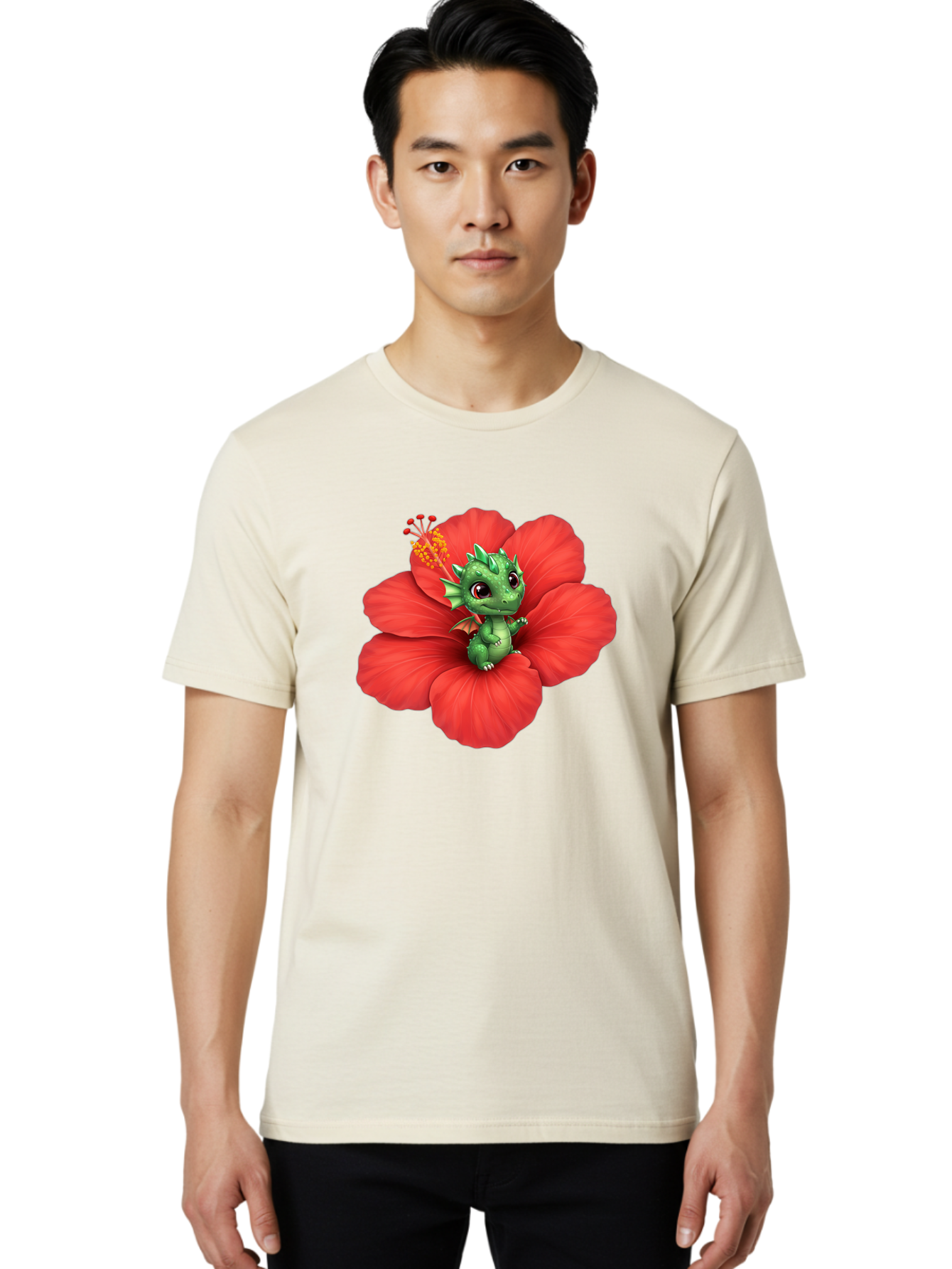 Dragon-On-Hibiscus Men'S Graphic Tee, 100% Cotton, Comfortable Casual Summer Wear, Machine Washable, Vintage Camera, Old Camera, Antique Camera, Black Camera, Classic Photography, Photography Equipment, Nostalgic Device, Film Camera, Bak481