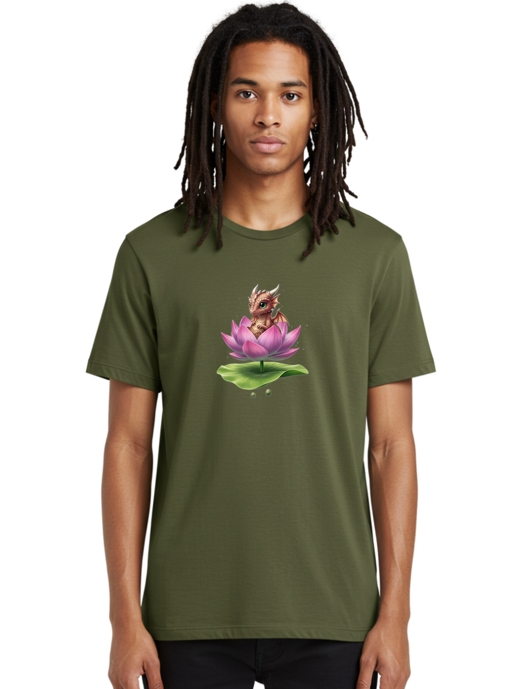 Dragon-On-Lotus-Flower-1 Men'S Graphic Tee, 100% Cotton, Comfortable Casual Summer Wear, Machine Washable, Vintage Camera, Old Camera, Antique Camera, Black Camera, Classic Photography, Photography Equipment, Nostalgic Device, Film Camera, Bak483