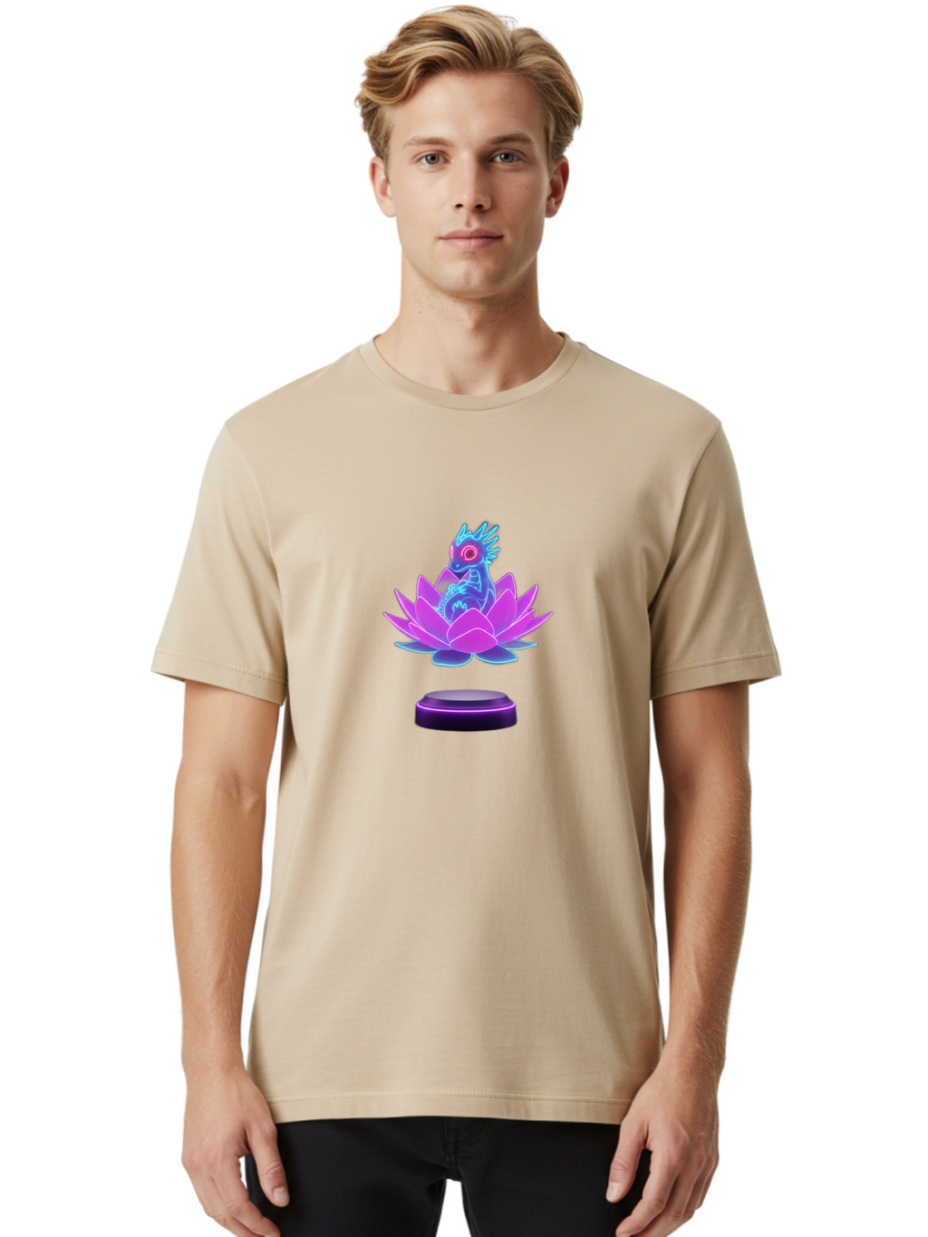 Dragon-On-Lotus-Flower-2 Men'S Graphic Tee, 100% Cotton, Comfortable Casual Summer Wear, Machine Washable, Vintage Camera, Old Camera, Antique Camera, Black Camera, Classic Photography, Photography Equipment, Nostalgic Device, Film Camera, Bak484