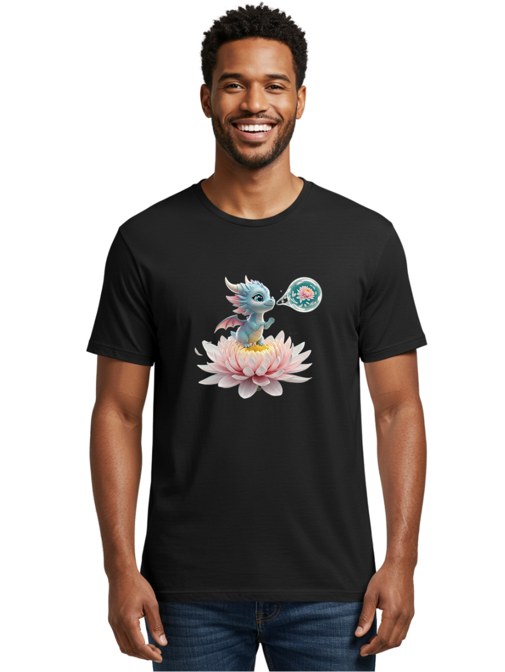 Dragon-On-Lotus Men'S Graphic Tee, 100% Cotton, Comfortable Casual Summer Wear, Machine Washable, Vintage Camera, Old Camera, Antique Camera, Black Camera, Classic Photography, Photography Equipment, Nostalgic Device, Film Camera, Camera Art Bak486