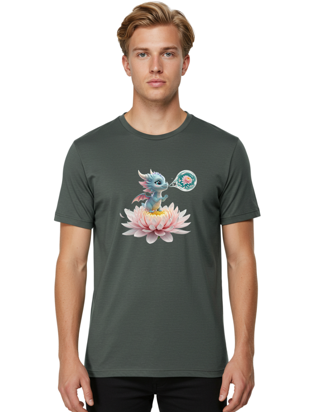 Dragon-On-Lotus Men'S Graphic Tee, 100% Cotton, Comfortable Casual Summer Wear, Machine Washable, Vintage Camera, Old Camera, Antique Camera, Black Camera, Classic Photography, Photography Equipment, Nostalgic Device, Film Camera, Camera Art Bak486