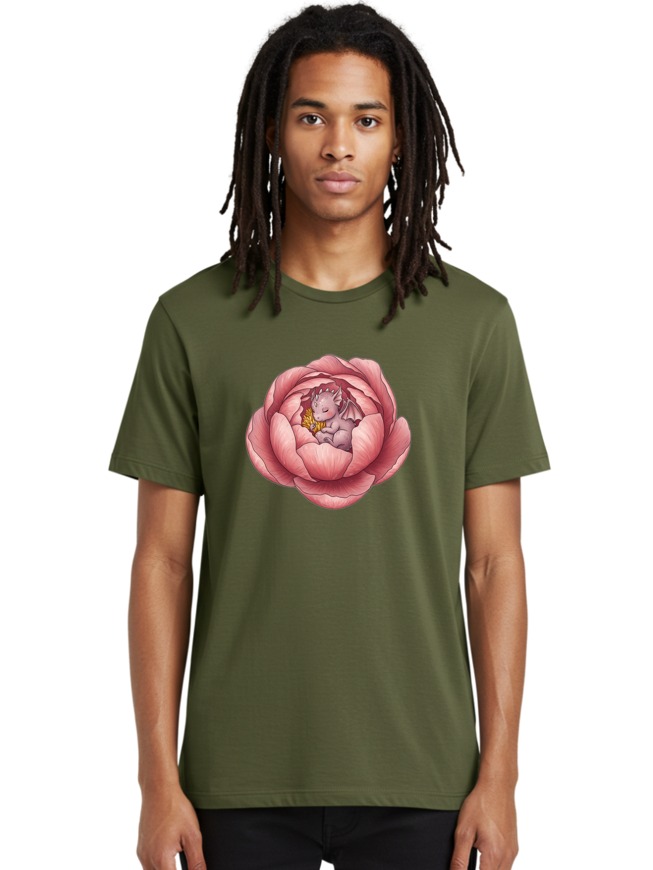 Dragon-Sleeping-In-Pink-Lotus Men'S Graphic Tee, 100% Cotton, Comfortable Casual Summer Wear, Machine Washable, Vintage Camera, Old Camera, Antique Camera, Black Camera, Classic Photography, Photography Equipment, Nostalgic Device, Bak489