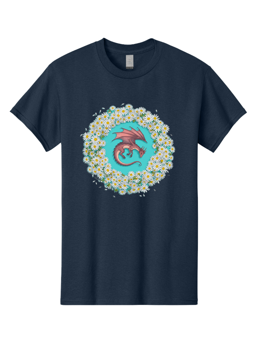 Dragon-Surrounded-By-Daisies Men'S Graphic Tee, 100% Cotton, Comfortable Casual Summer Wear, Machine Washable, Vintage Camera, Old Camera, Antique Camera, Black Camera, Classic Photography, Photography Equipment, Nostalgic Device, Film Camera, Bak492