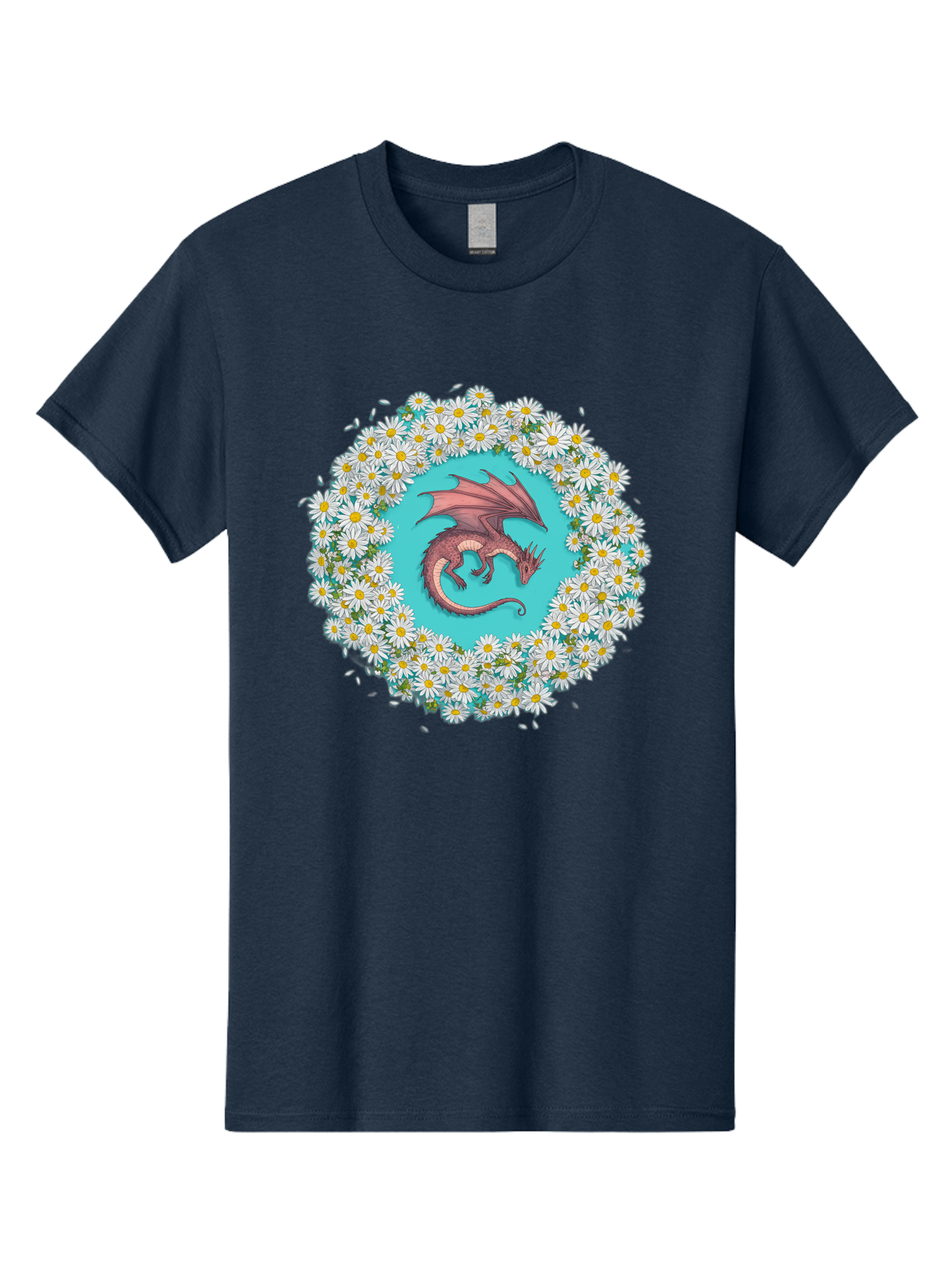 Dragon-Surrounded-By-Daisies Men'S Graphic Tee, 100% Cotton, Comfortable Casual Summer Wear, Machine Washable, Vintage Camera, Old Camera, Antique Camera, Black Camera, Classic Photography, Photography Equipment, Nostalgic Device, Film Camera, Bak492