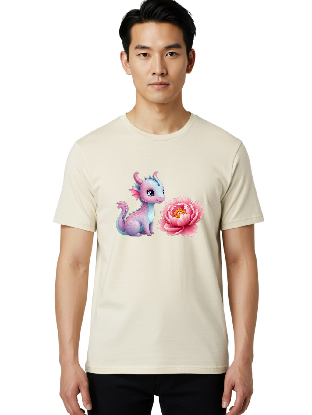Dragon-With-Flower Men'S Graphic Tee, 100% Cotton, Comfortable Casual Summer Wear, Machine Washable, Vintage Camera, Old Camera, Antique Camera, Black Camera, Classic Photography, Photography Equipment, Nostalgic Device, Film Camera, Bak496