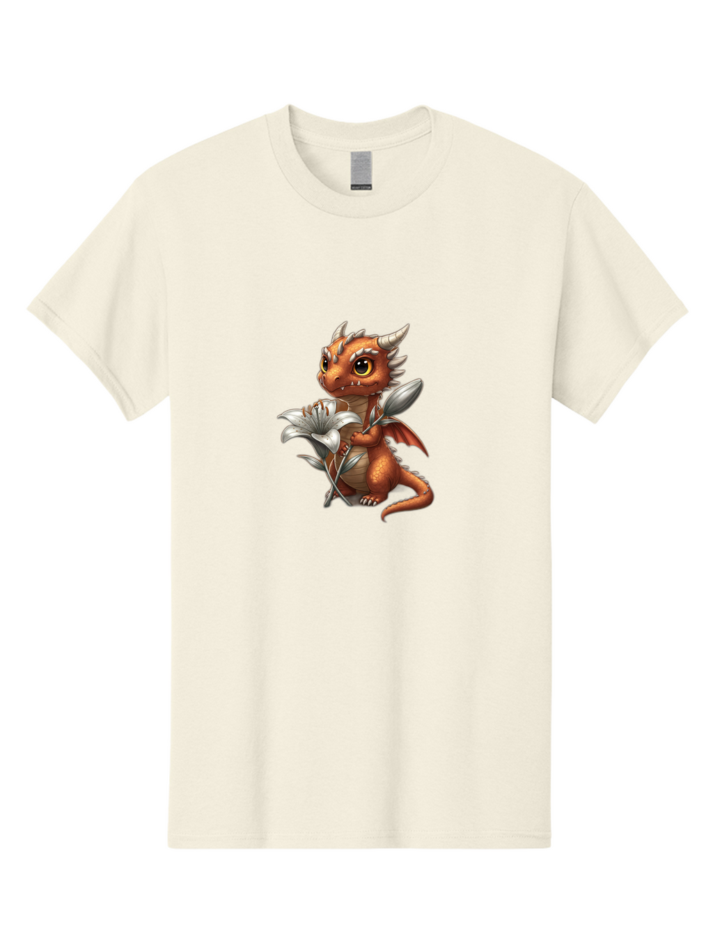 Dragon-With-Lily-1 Men'S Graphic Tee, 100% Cotton, Comfortable Casual Summer Wear, Machine Washable, Vintage Camera, Old Camera, Antique Camera, Black Camera, Classic Photography, Photography Equipment, Nostalgic Device, Film Camera, Bak497