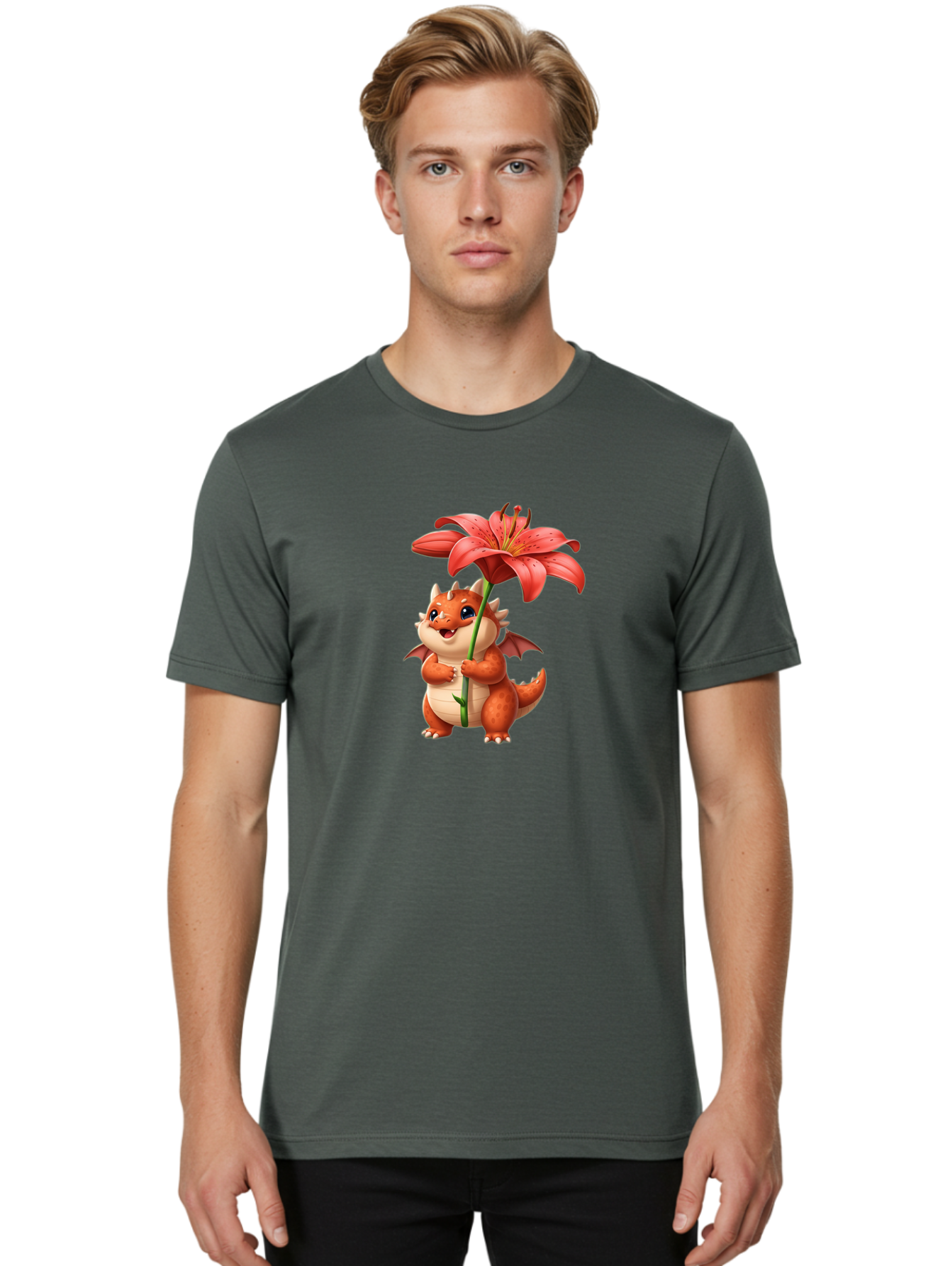 Dragon-With-Lily Men'S Graphic Tee, 100% Cotton, Comfortable Casual Summer Wear, Machine Washable, Vintage Camera, Old Camera, Antique Camera, Black Camera, Classic Photography, Photography Equipment, Nostalgic Device, Film Camera, Camera Art Bak498