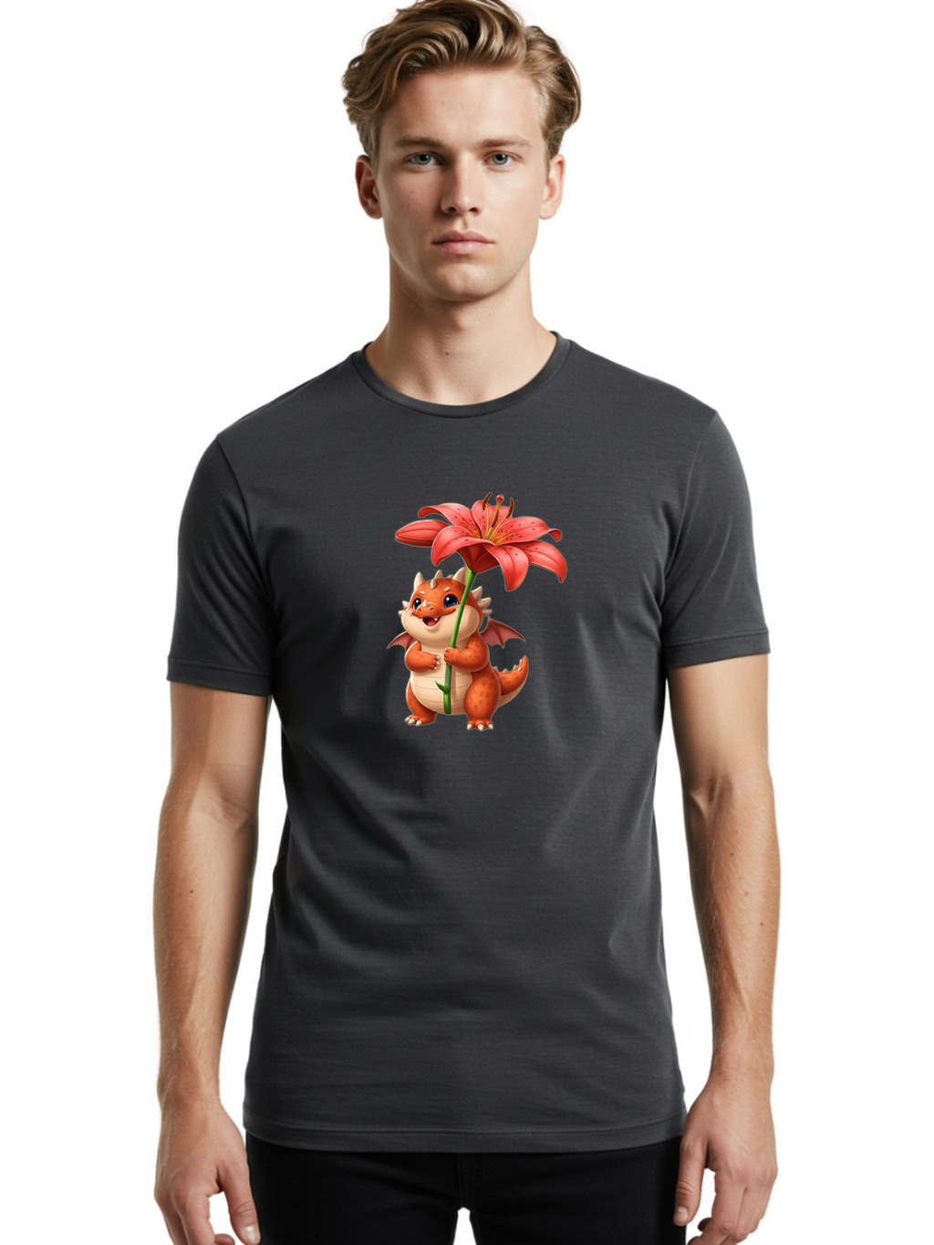 Dragon-With-Lily Men'S Graphic Tee, 100% Cotton, Comfortable Casual Summer Wear, Machine Washable, Vintage Camera, Old Camera, Antique Camera, Black Camera, Classic Photography, Photography Equipment, Nostalgic Device, Film Camera, Camera Art Bak498