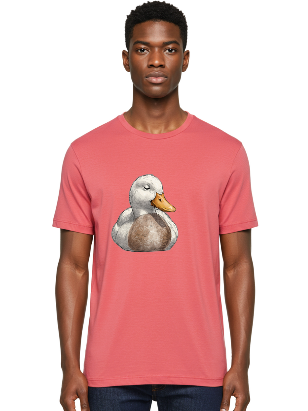 Duck Men'S Graphic Tee, 100% Cotton, Comfortable Casual Summer Wear, Machine Washable, Vintage Camera, Old Camera, Antique Camera, Black Camera, Classic Photography, Photography Equipment, Nostalgic Device, Film Camera, Camera Art Bak504
