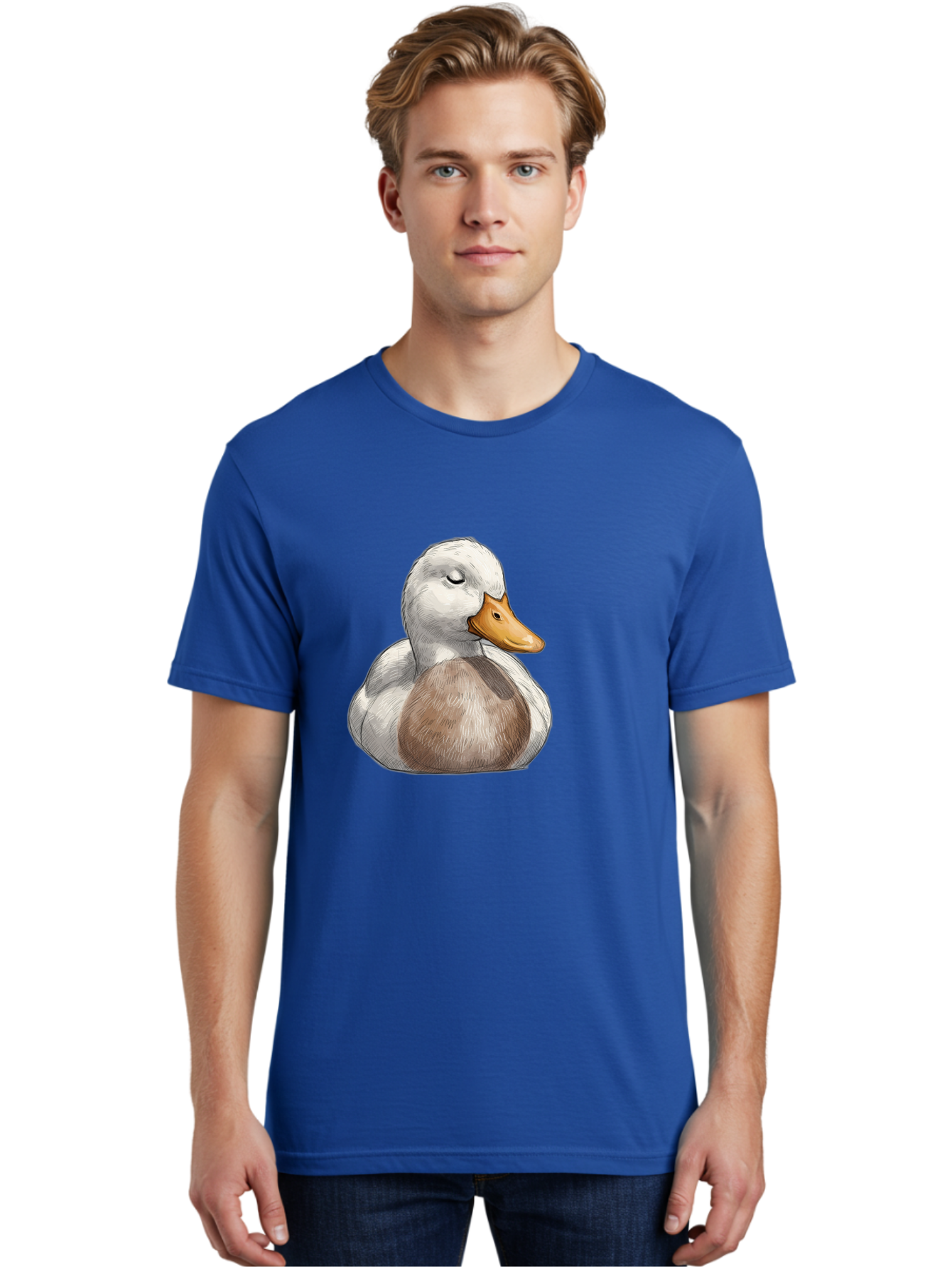Duck Men'S Graphic Tee, 100% Cotton, Comfortable Casual Summer Wear, Machine Washable, Vintage Camera, Old Camera, Antique Camera, Black Camera, Classic Photography, Photography Equipment, Nostalgic Device, Film Camera, Camera Art Bak504