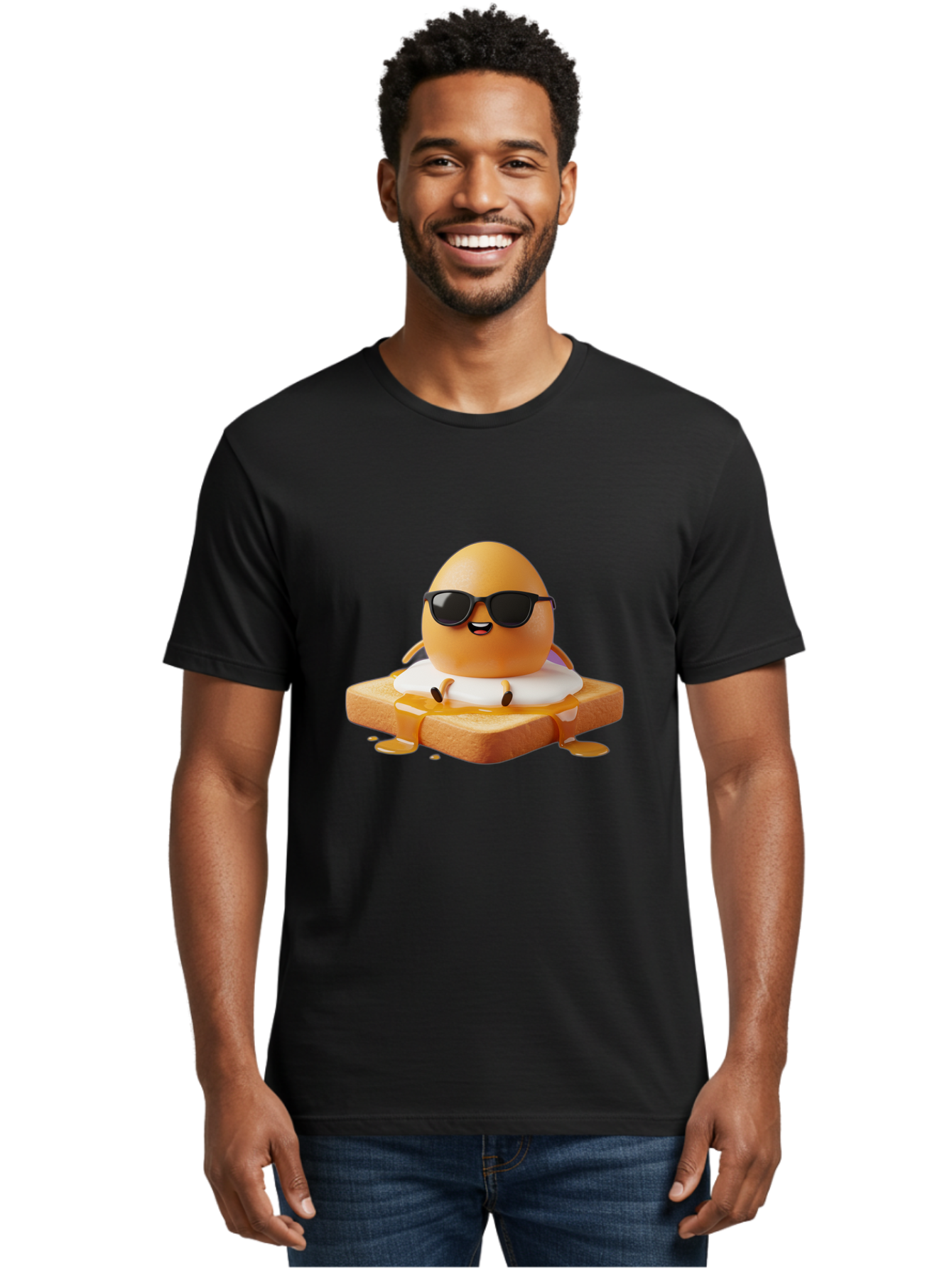 Egg-Character-On-Toast Men'S Graphic Tee, 100% Cotton, Comfortable Casual Summer Wear, Machine Washable, Vintage Camera, Old Camera, Antique Camera, Black Camera, Classic Photography, Photography Equipment, Nostalgic Device, Film Camera, Bak511