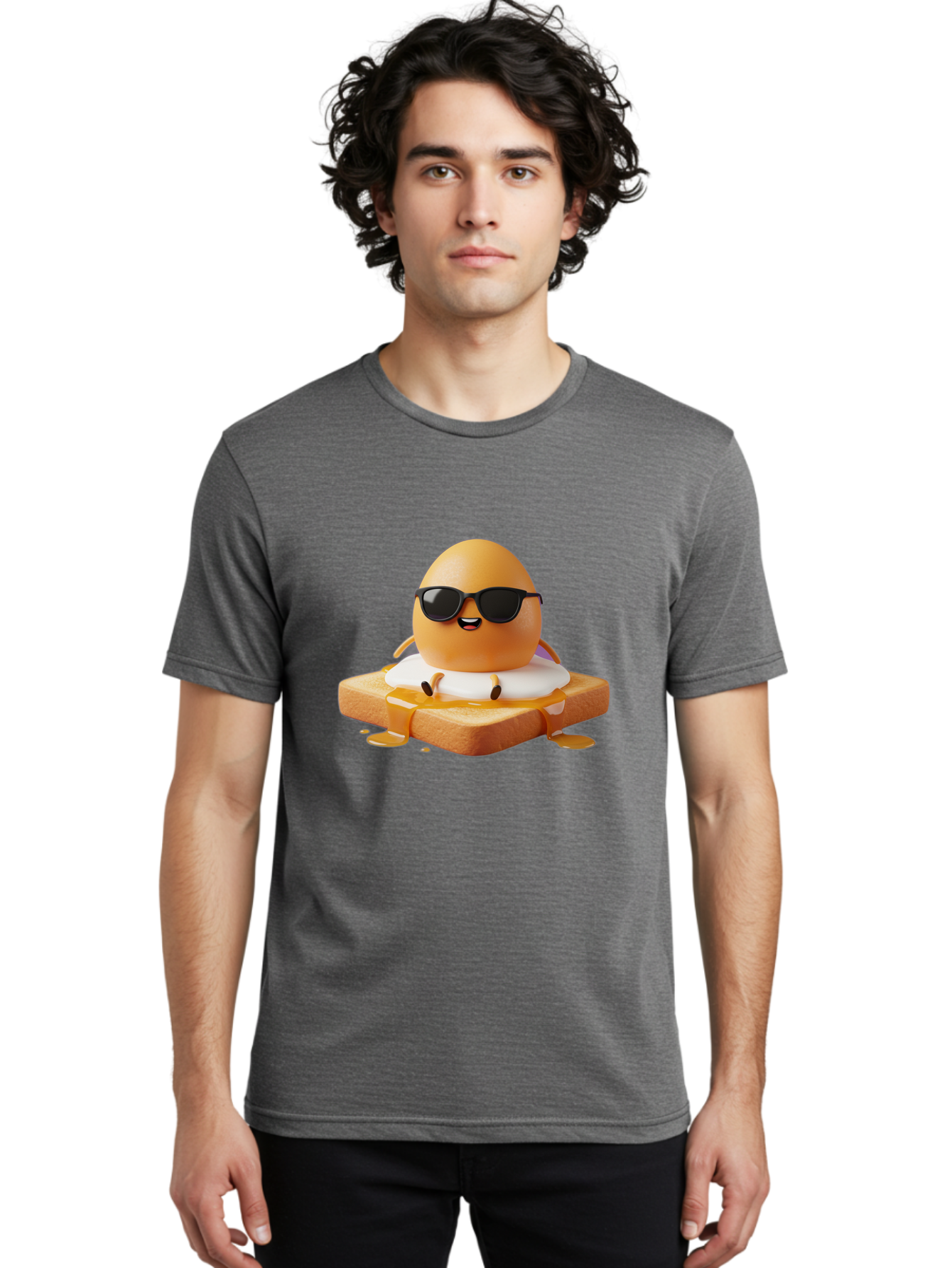 Egg-Character-On-Toast Men'S Graphic Tee, 100% Cotton, Comfortable Casual Summer Wear, Machine Washable, Vintage Camera, Old Camera, Antique Camera, Black Camera, Classic Photography, Photography Equipment, Nostalgic Device, Film Camera, Bak511