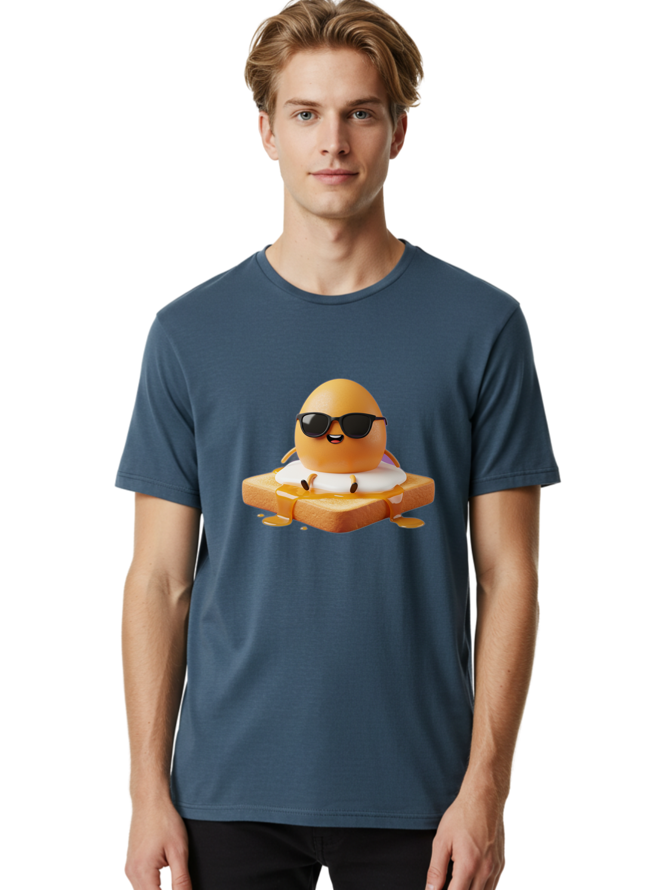 Egg-Character-On-Toast Men'S Graphic Tee, 100% Cotton, Comfortable Casual Summer Wear, Machine Washable, Vintage Camera, Old Camera, Antique Camera, Black Camera, Classic Photography, Photography Equipment, Nostalgic Device, Film Camera, Bak511
