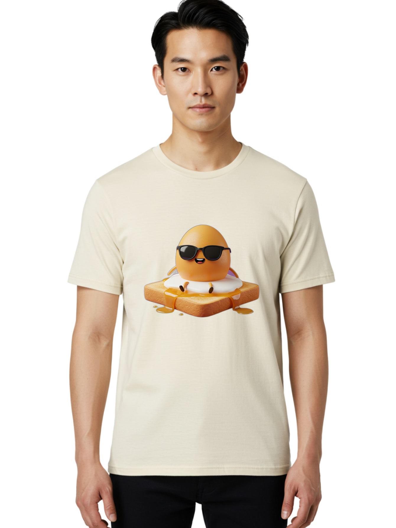 Egg-Character-On-Toast Men'S Graphic Tee, 100% Cotton, Comfortable Casual Summer Wear, Machine Washable, Vintage Camera, Old Camera, Antique Camera, Black Camera, Classic Photography, Photography Equipment, Nostalgic Device, Film Camera, Bak511