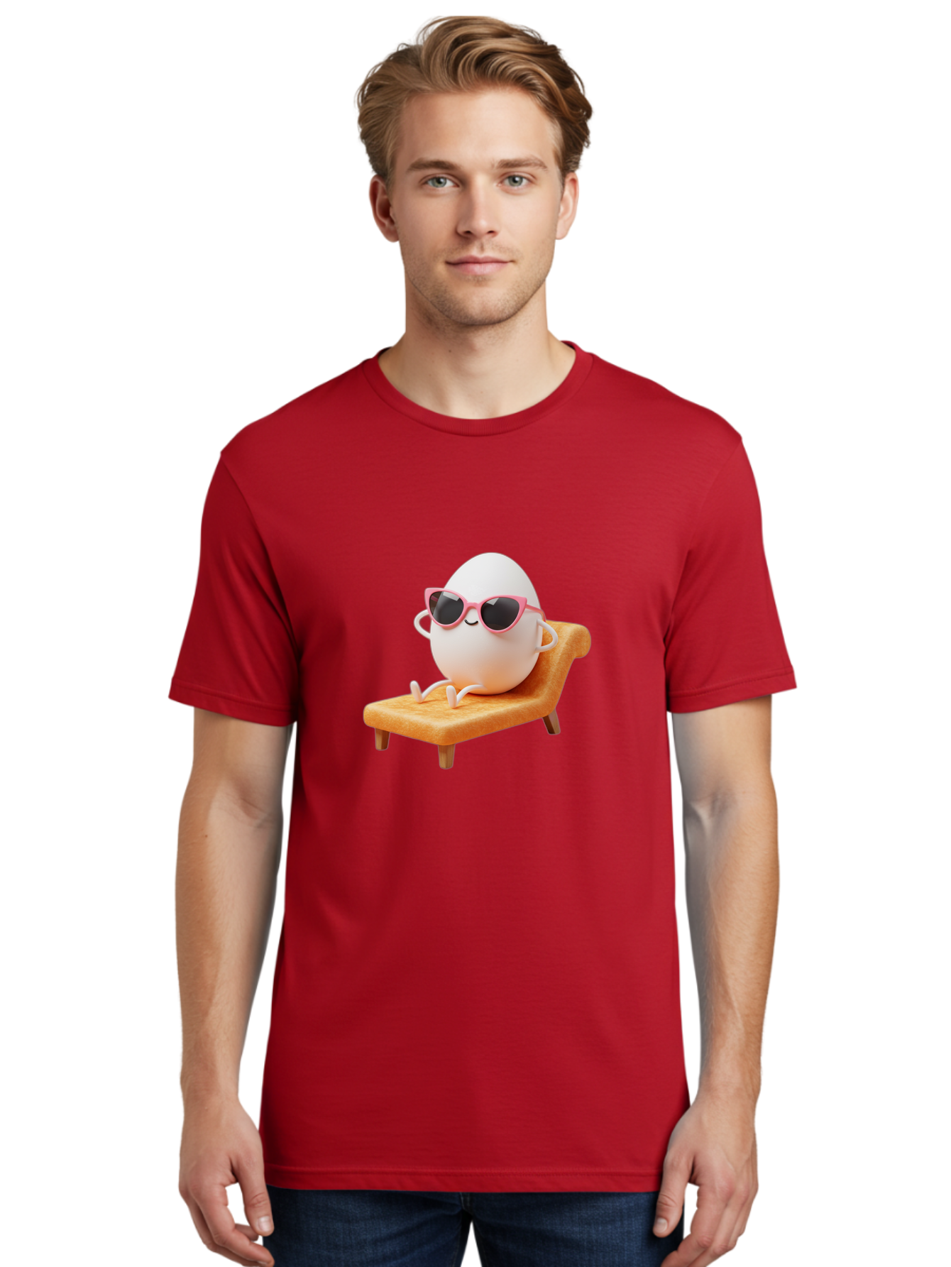 Egg-In-Sunglasses Men'S Graphic Tee, 100% Cotton, Comfortable Casual Summer Wear, Machine Washable, Vintage Camera, Old Camera, Antique Camera, Black Camera, Classic Photography, Photography Equipment, Nostalgic Device, Film Camera, Camera Art Bak515