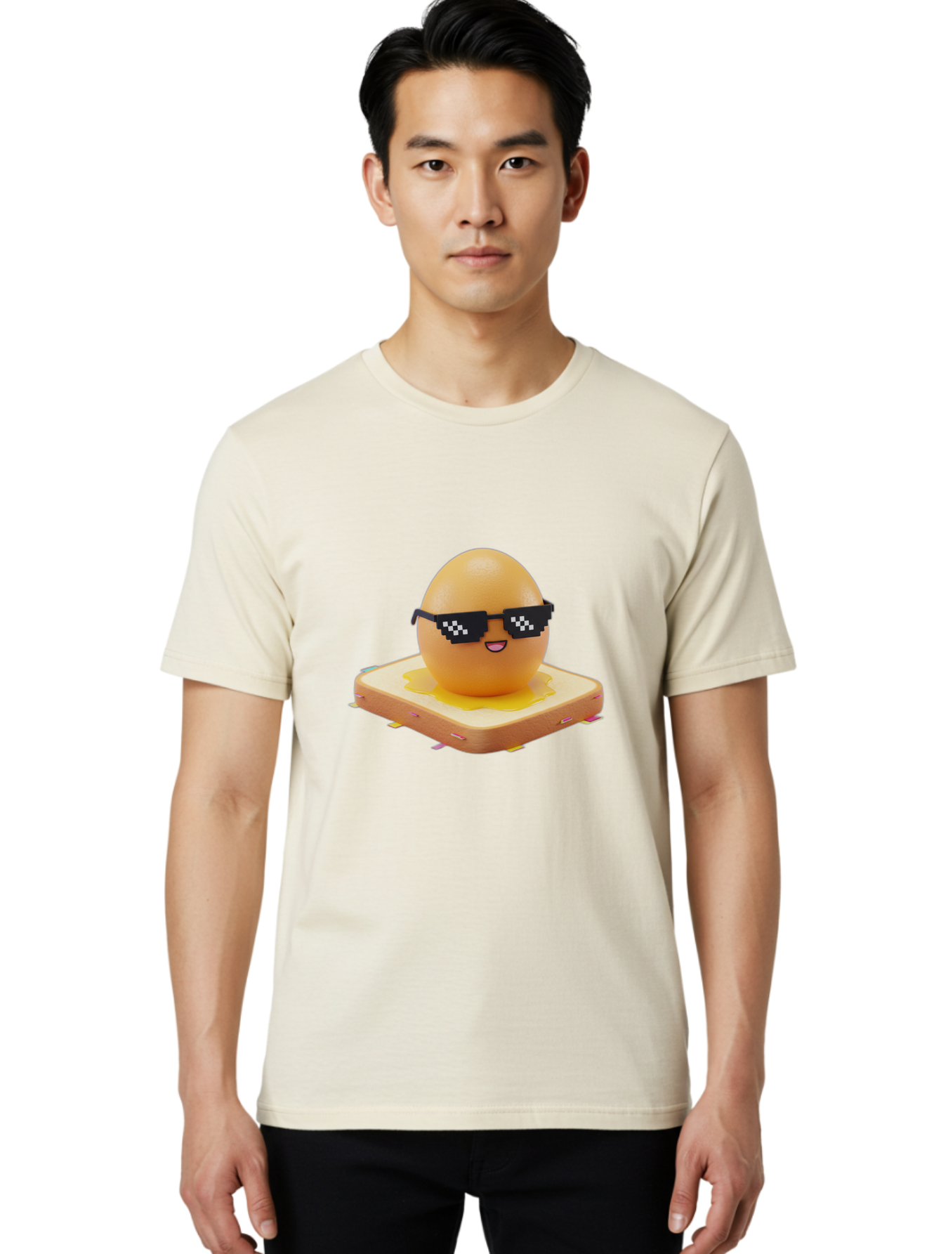 Egg-On-Toast-2 Men'S Graphic Tee, 100% Cotton, Comfortable Casual Summer Wear, Machine Washable, Vintage Camera, Old Camera, Antique Camera, Black Camera, Classic Photography, Photography Equipment, Nostalgic Device, Film Camera, Camera Art Bak518