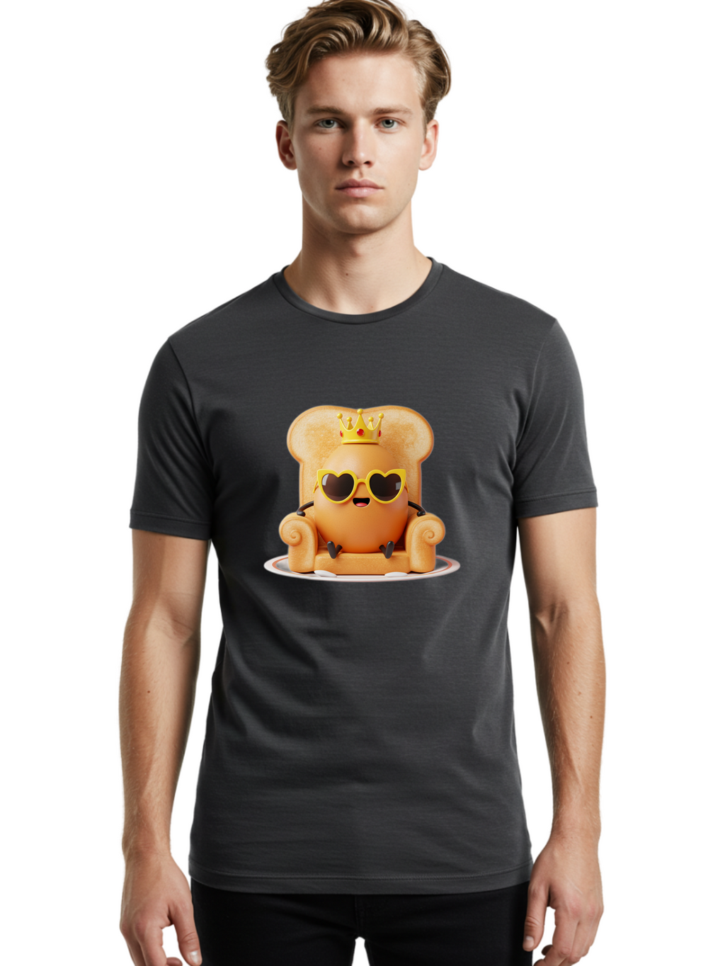 Egg-On-Toast-Throne Men'S Graphic Tee, 100% Cotton, Comfortable Casual Summer Wear, Machine Washable, Vintage Camera, Old Camera, Antique Camera, Black Camera, Classic Photography, Photography Equipment, Nostalgic Device, Film Camera, Bak519