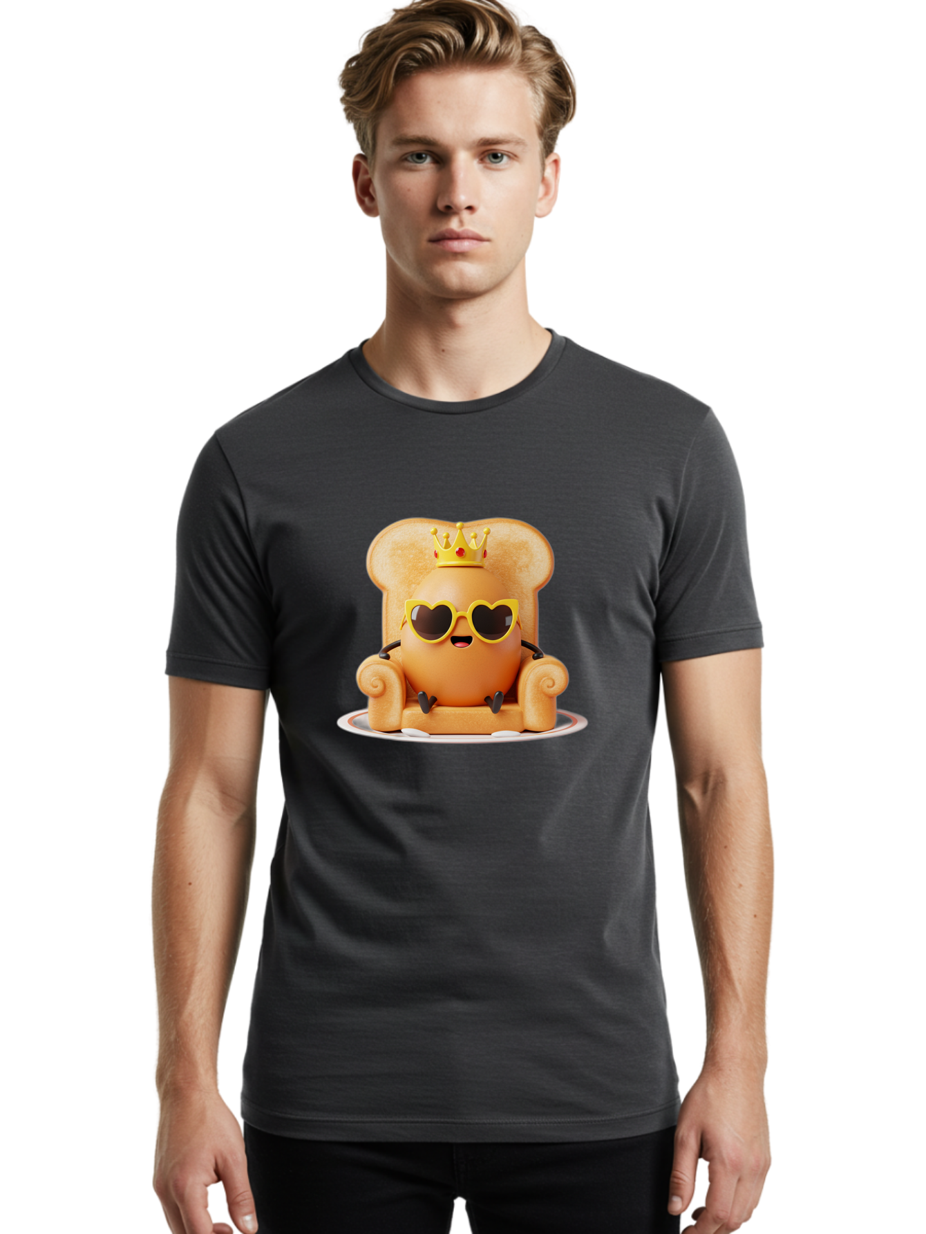 Egg-On-Toast-Throne Men'S Graphic Tee, 100% Cotton, Comfortable Casual Summer Wear, Machine Washable, Vintage Camera, Old Camera, Antique Camera, Black Camera, Classic Photography, Photography Equipment, Nostalgic Device, Film Camera, Bak519