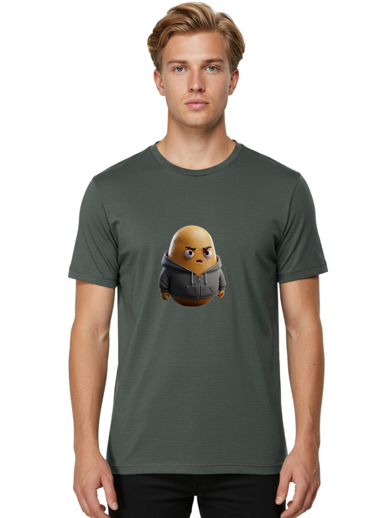 Egg-Wearing-Hoodie Men'S Graphic Tee, 100% Cotton, Comfortable Casual Summer Wear, Machine Washable, Vintage Camera, Old Camera, Antique Camera, Black Camera, Classic Photography, Photography Equipment, Nostalgic Device, Film Camera, Bak521
