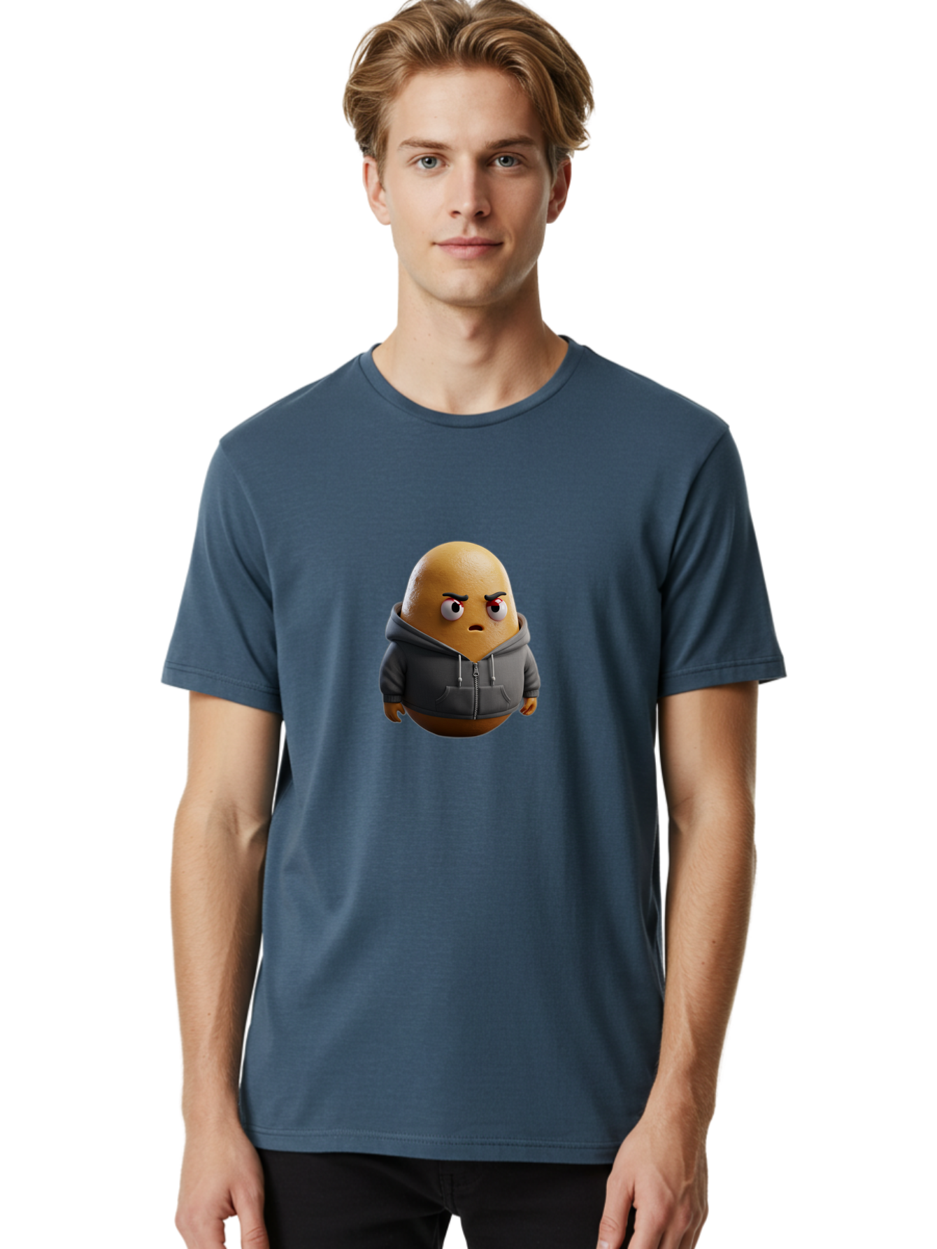 Egg-Wearing-Hoodie Men'S Graphic Tee, 100% Cotton, Comfortable Casual Summer Wear, Machine Washable, Vintage Camera, Old Camera, Antique Camera, Black Camera, Classic Photography, Photography Equipment, Nostalgic Device, Film Camera, Bak521