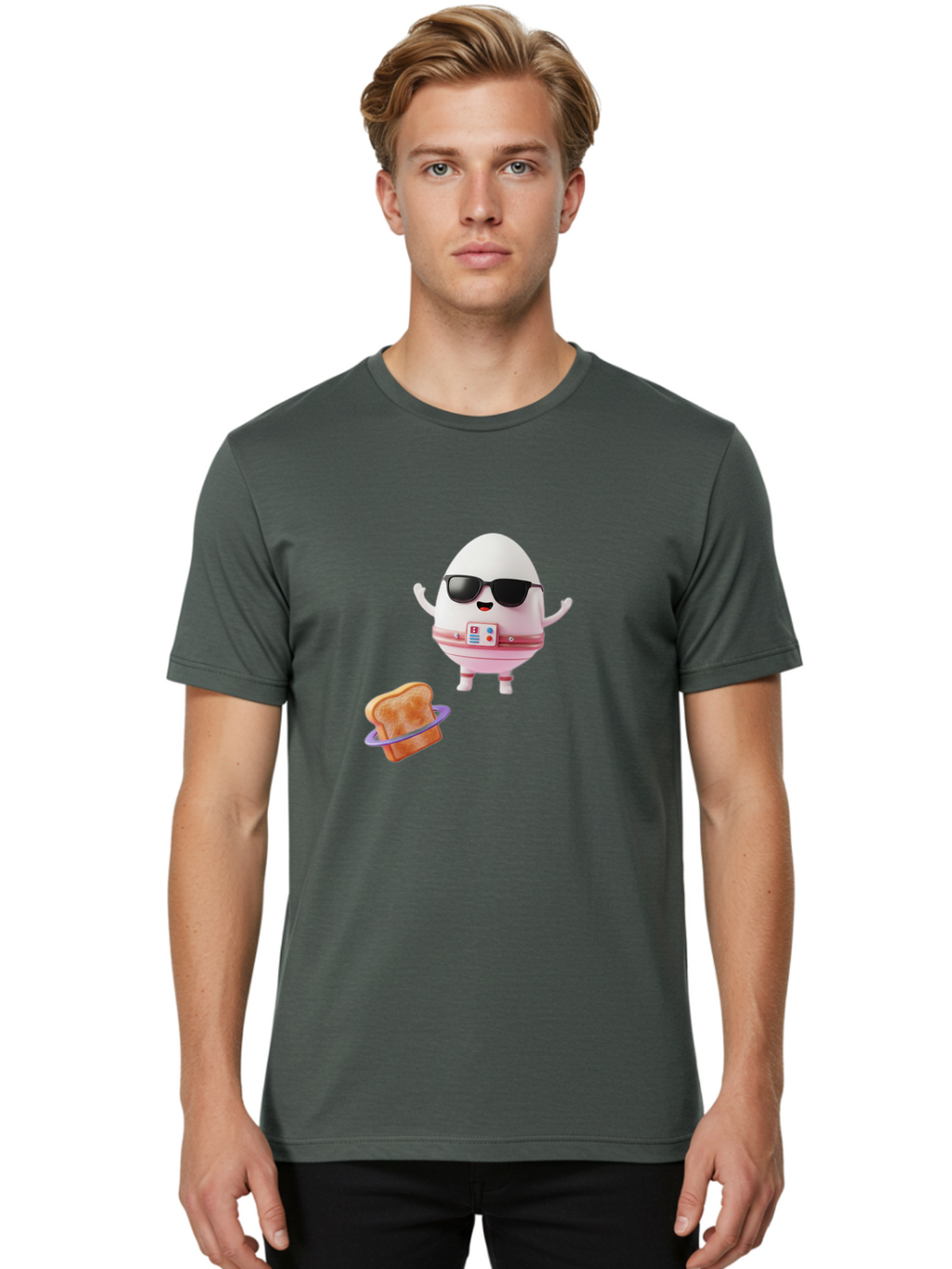 Egg-With-Sunglasses Men'S Graphic Tee, 100% Cotton, Comfortable Casual Summer Wear, Machine Washable, Vintage Camera, Old Camera, Antique Camera, Black Camera, Classic Photography, Photography Equipment, Nostalgic Device, Film Camera, Bak523