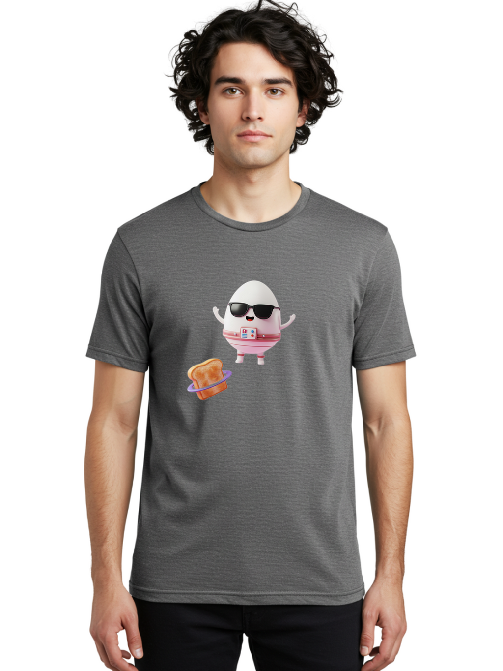 Egg-With-Sunglasses Men'S Graphic Tee, 100% Cotton, Comfortable Casual Summer Wear, Machine Washable, Vintage Camera, Old Camera, Antique Camera, Black Camera, Classic Photography, Photography Equipment, Nostalgic Device, Film Camera, Bak523