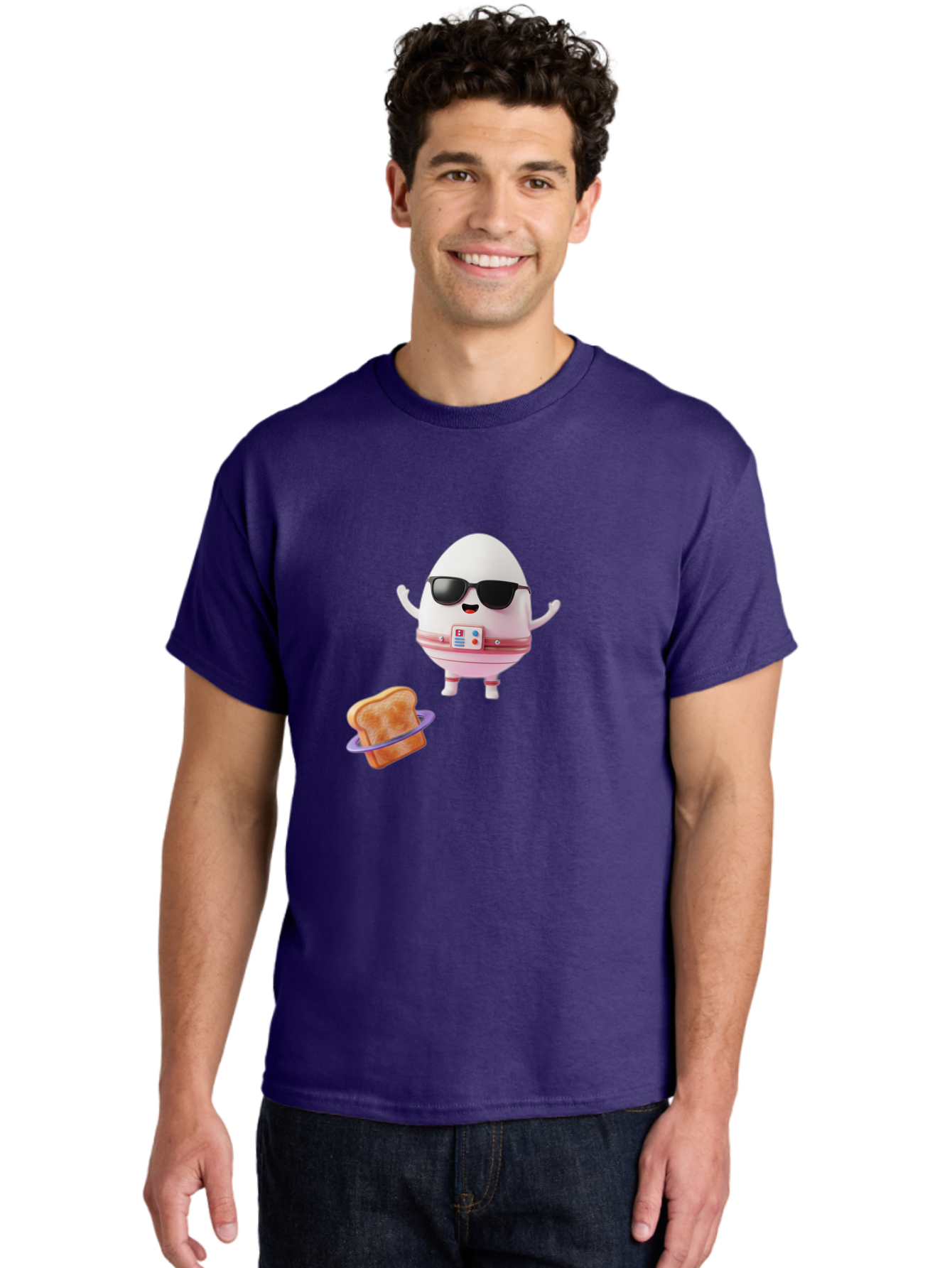 Egg-With-Sunglasses Men'S Graphic Tee, 100% Cotton, Comfortable Casual Summer Wear, Machine Washable, Vintage Camera, Old Camera, Antique Camera, Black Camera, Classic Photography, Photography Equipment, Nostalgic Device, Film Camera, Bak523