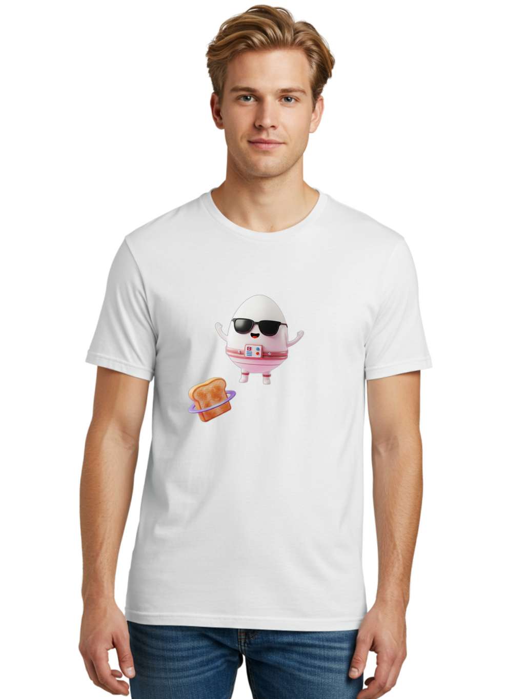 Egg-With-Sunglasses Men'S Graphic Tee, 100% Cotton, Comfortable Casual Summer Wear, Machine Washable, Vintage Camera, Old Camera, Antique Camera, Black Camera, Classic Photography, Photography Equipment, Nostalgic Device, Film Camera, Bak523