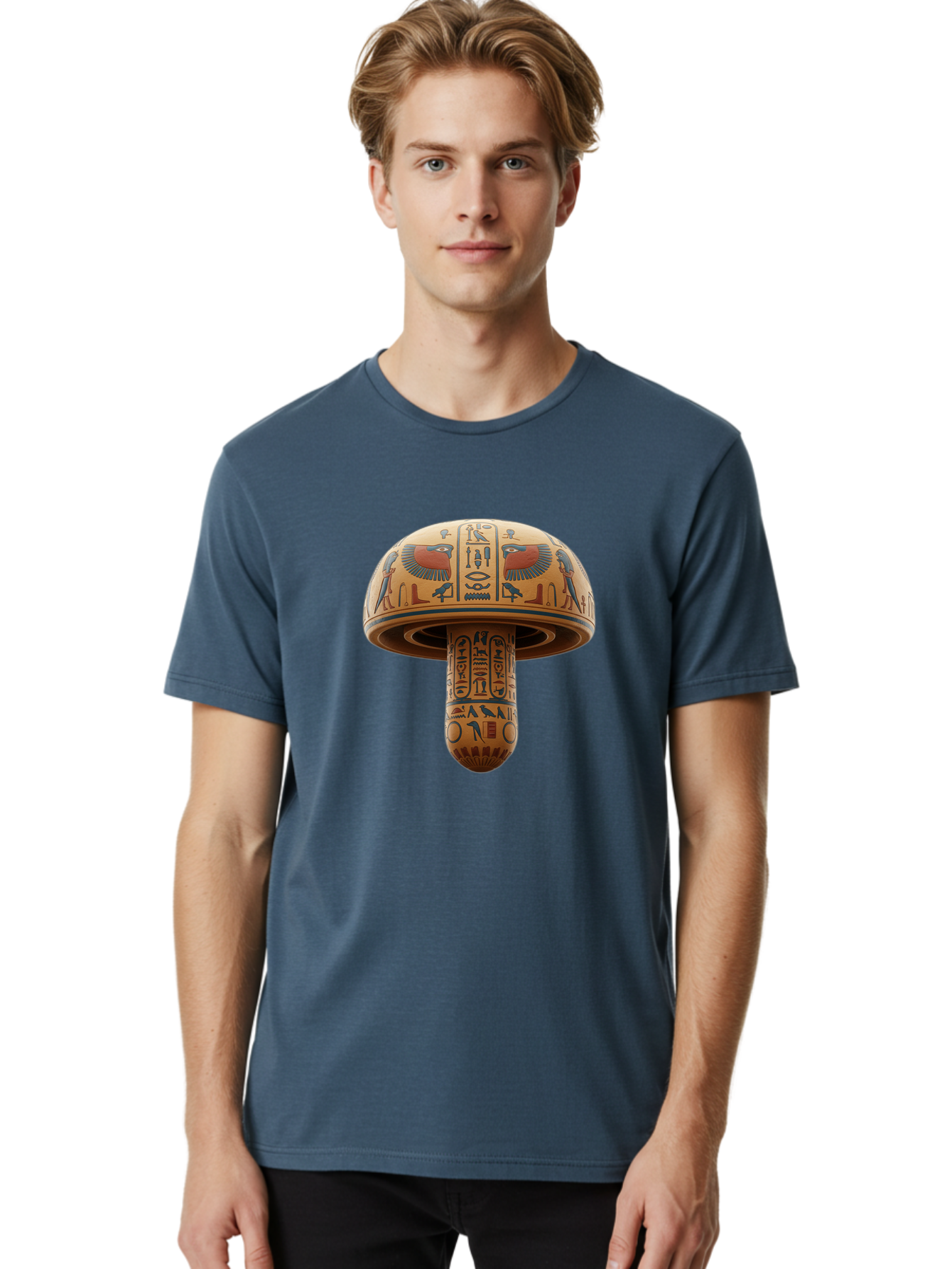 Egyptian-Mushroom Men'S Graphic Tee, 100% Cotton, Comfortable Casual Summer Wear, Machine Washable, Vintage Camera, Old Camera, Antique Camera, Black Camera, Classic Photography, Photography Equipment, Nostalgic Device, Film Camera, Camera Art Bak525