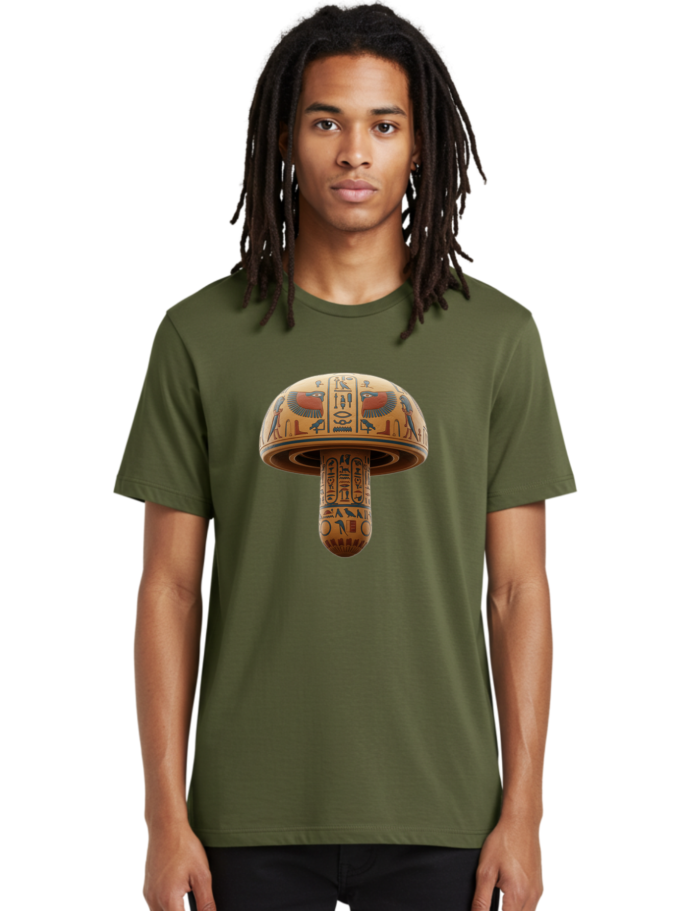 Egyptian-Mushroom Men'S Graphic Tee, 100% Cotton, Comfortable Casual Summer Wear, Machine Washable, Vintage Camera, Old Camera, Antique Camera, Black Camera, Classic Photography, Photography Equipment, Nostalgic Device, Film Camera, Camera Art Bak525