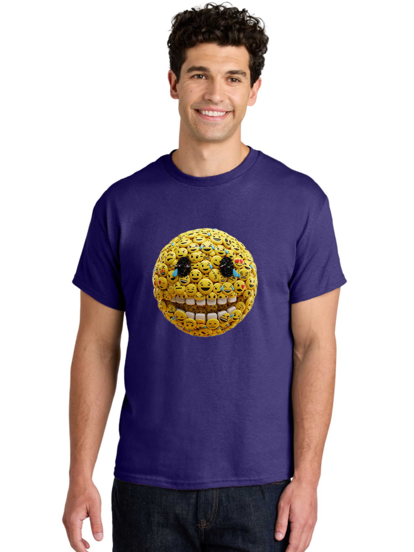 Emoji-Face Men'S Graphic Tee, 100% Cotton, Comfortable Casual Summer Wear, Machine Washable, Vintage Camera, Old Camera, Antique Camera, Black Camera, Classic Photography, Photography Equipment, Nostalgic Device, Film Camera, Camera Art Bak527
