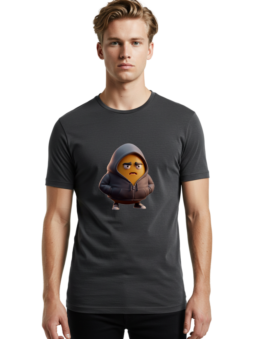Emoji Men'S Graphic Tee, 100% Cotton, Comfortable Casual Summer Wear, Machine Washable, Vintage Camera, Old Camera, Antique Camera, Black Camera, Classic Photography, Photography Equipment, Nostalgic Device, Film Camera, Camera Art Bak529