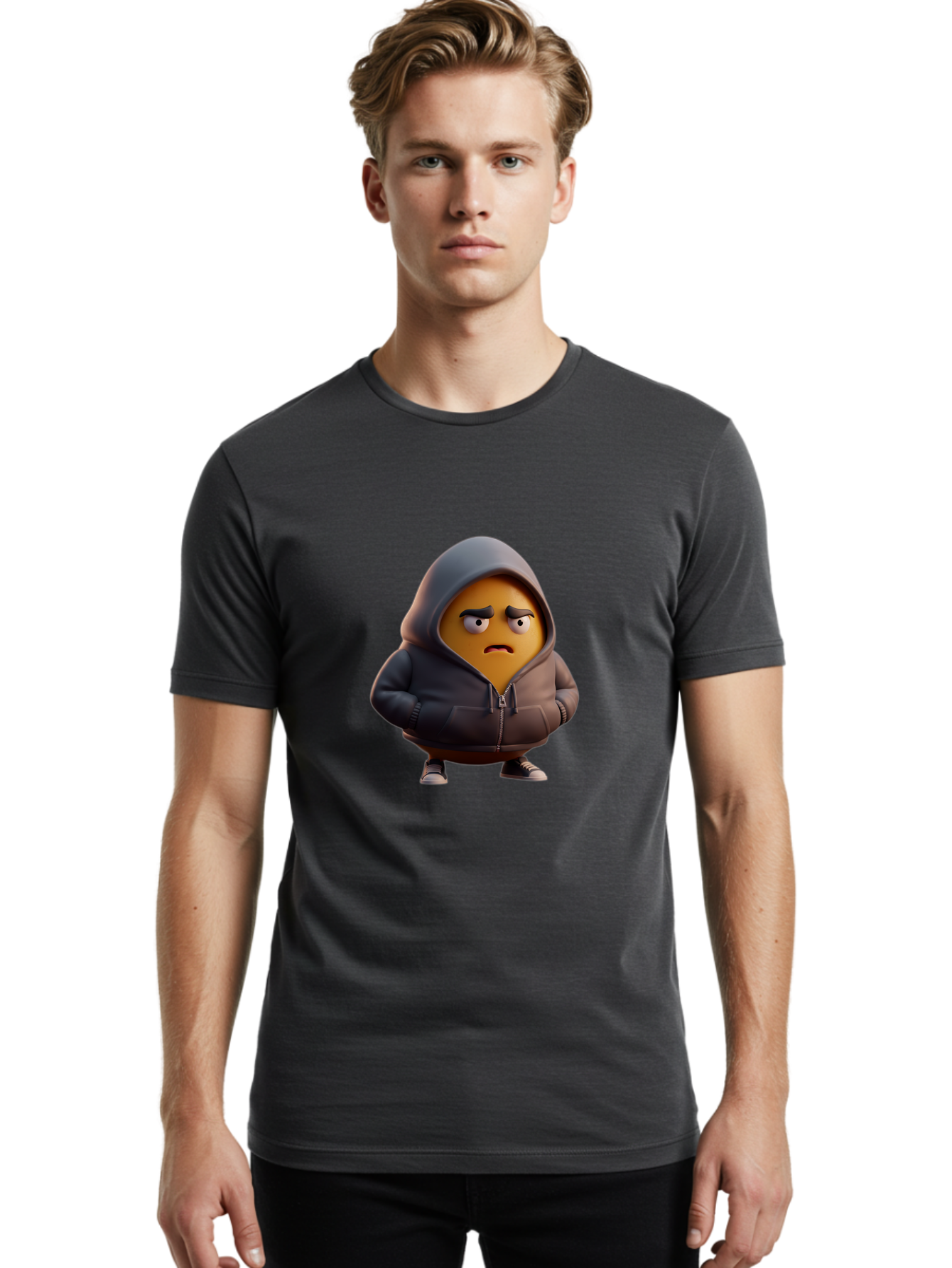 Emoji Men'S Graphic Tee, 100% Cotton, Comfortable Casual Summer Wear, Machine Washable, Vintage Camera, Old Camera, Antique Camera, Black Camera, Classic Photography, Photography Equipment, Nostalgic Device, Film Camera, Camera Art Bak529