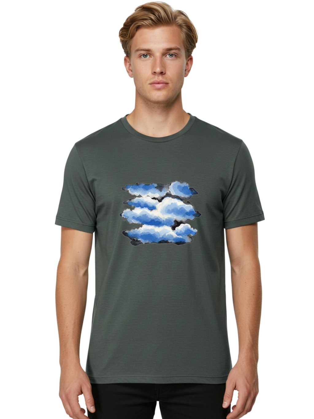 Equals-Clouds Men'S Graphic Tee, 100% Cotton, Comfortable Casual Summer Wear, Machine Washable, Vintage Camera, Old Camera, Antique Camera, Black Camera, Classic Photography, Photography Equipment, Nostalgic Device, Film Camera, Camera Art Bak531