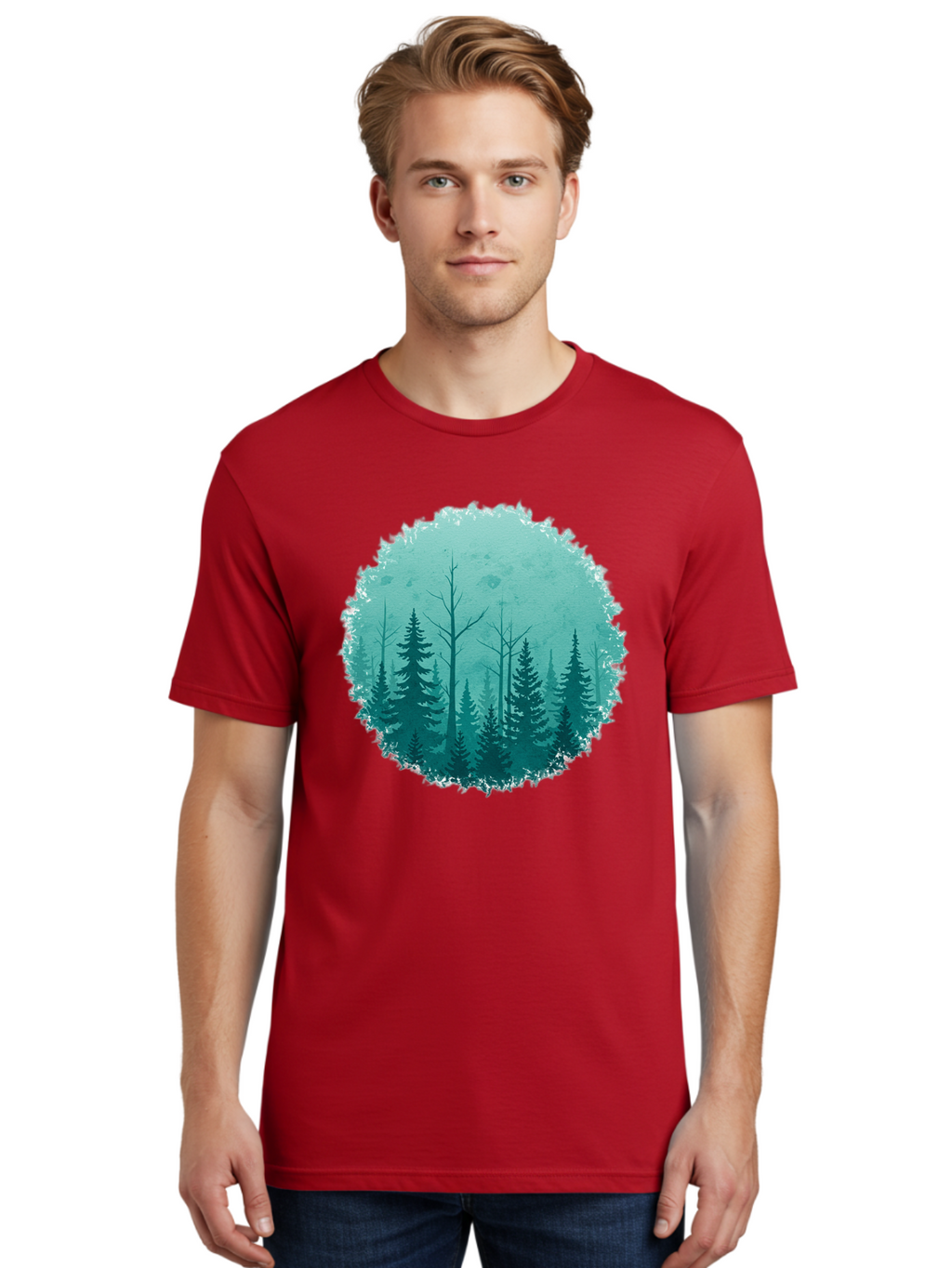 Evergreen-Forest Men'S Graphic Tee, 100% Cotton, Comfortable Casual Summer Wear, Machine Washable, Vintage Camera, Old Camera, Antique Camera, Black Camera, Classic Photography, Photography Equipment, Nostalgic Device, Film Camera, Camera Art Bak533