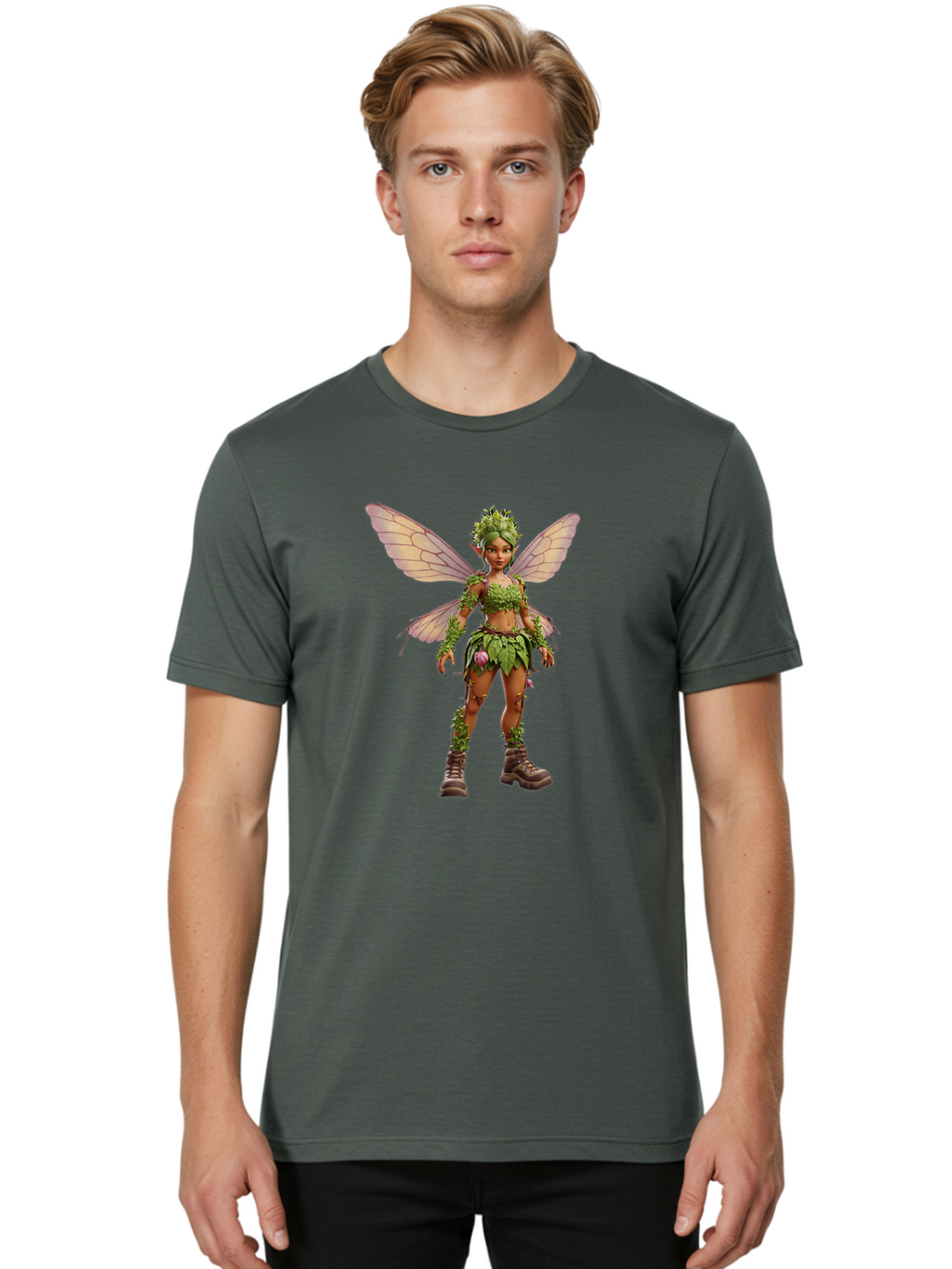 Fairy-1 Men'S Graphic Tee, 100% Cotton, Comfortable Casual Summer Wear, Machine Washable, Vintage Camera, Old Camera, Antique Camera, Black Camera, Classic Photography, Photography Equipment, Nostalgic Device, Film Camera, Camera Art Bak535
