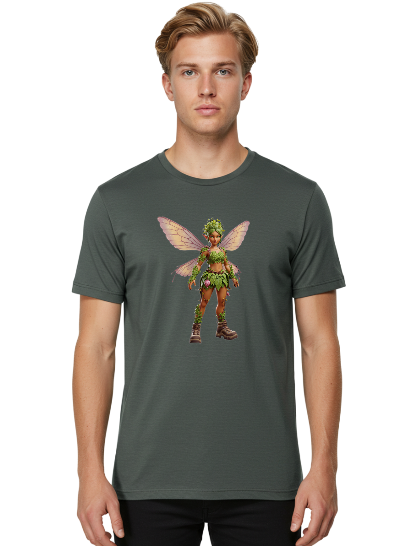 Fairy-1 Men'S Graphic Tee, 100% Cotton, Comfortable Casual Summer Wear, Machine Washable, Vintage Camera, Old Camera, Antique Camera, Black Camera, Classic Photography, Photography Equipment, Nostalgic Device, Film Camera, Camera Art Bak535