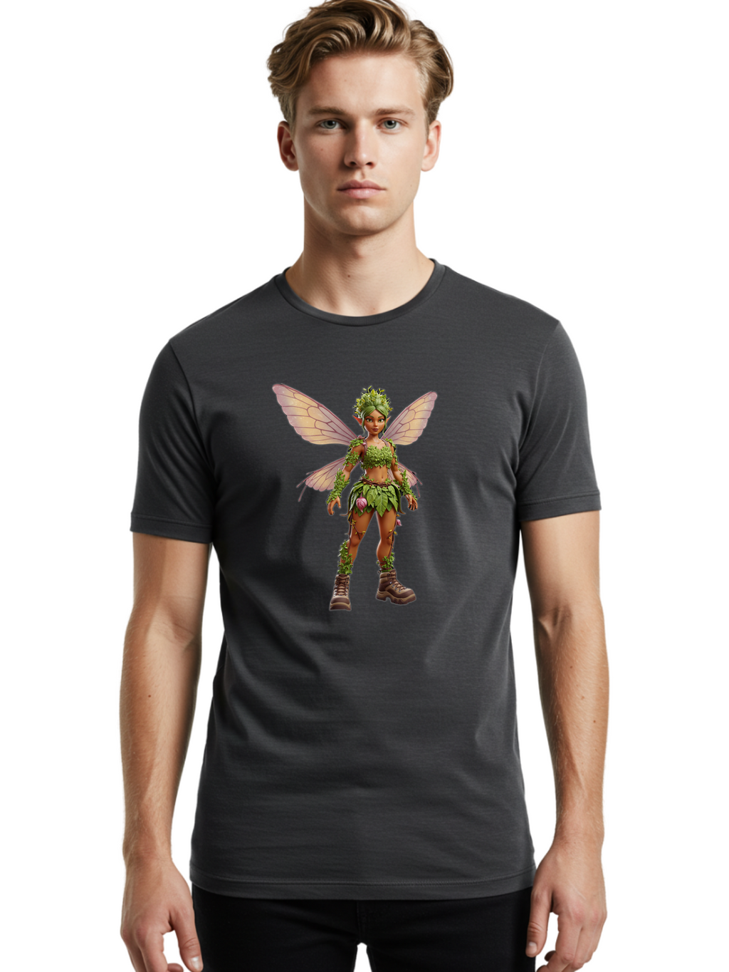 Fairy-1 Men'S Graphic Tee, 100% Cotton, Comfortable Casual Summer Wear, Machine Washable, Vintage Camera, Old Camera, Antique Camera, Black Camera, Classic Photography, Photography Equipment, Nostalgic Device, Film Camera, Camera Art Bak535