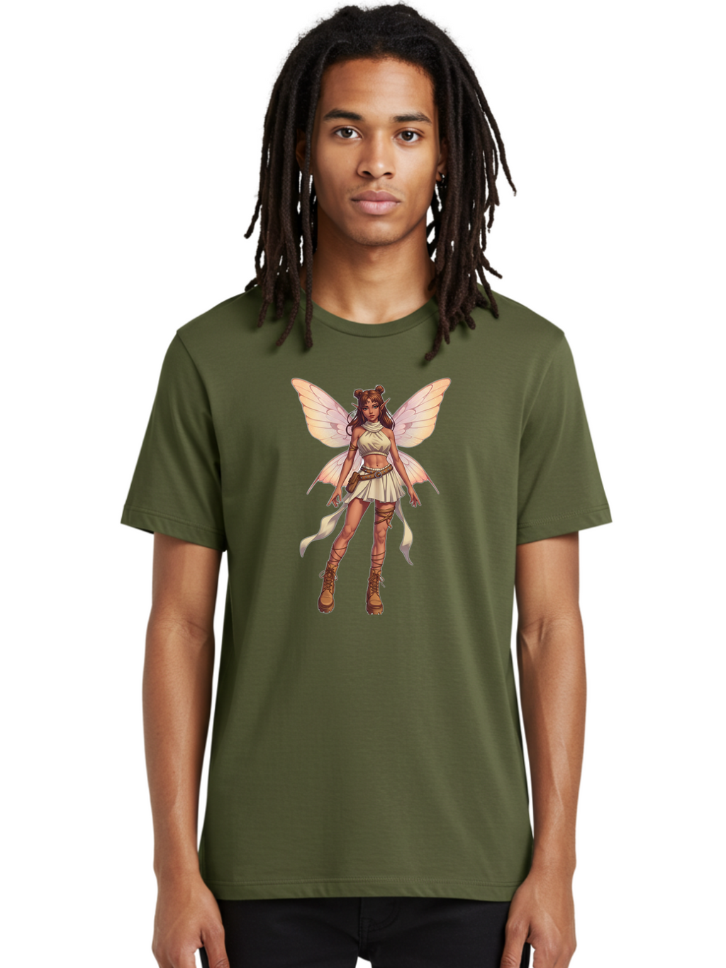 Fairy-Character-1 Men'S Graphic Tee, 100% Cotton, Comfortable Casual Summer Wear, Machine Washable, Vintage Camera, Old Camera, Antique Camera, Black Camera, Classic Photography, Photography Equipment, Nostalgic Device, Film Camera, Camera Art Bak536