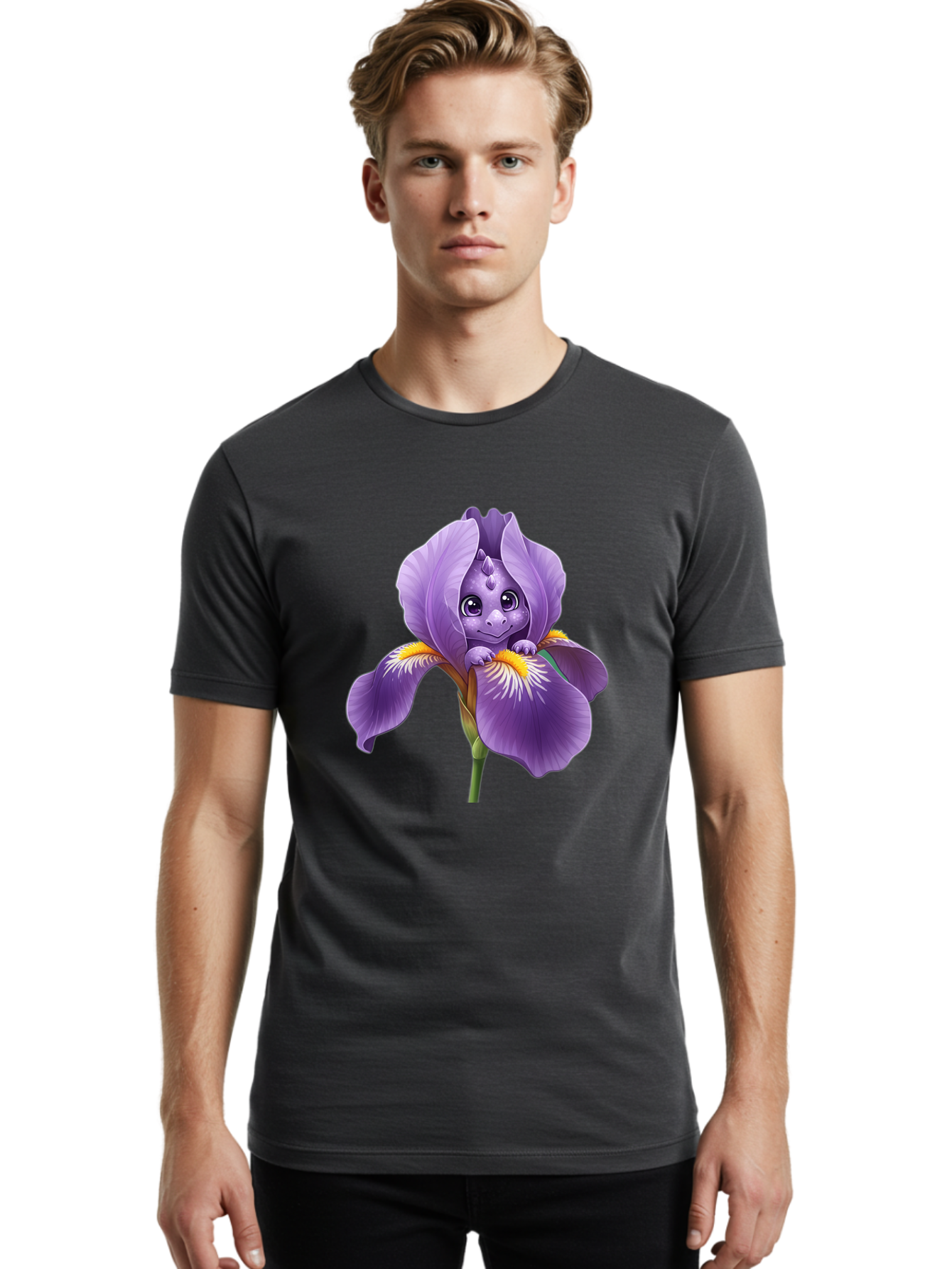 Fairy-Dragon-Iris Men'S Graphic Tee, 100% Cotton, Comfortable Casual Summer Wear, Machine Washable, Vintage Camera, Old Camera, Antique Camera, Black Camera, Classic Photography, Photography Equipment, Nostalgic Device, Film Camera, Camera Art Bak538
