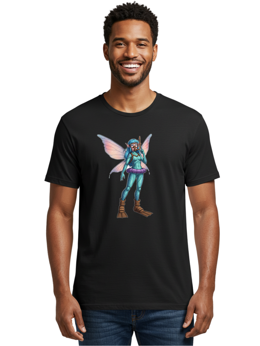 Fairy-Snorkeler Men'S Graphic Tee, 100% Cotton, Comfortable Casual Summer Wear, Machine Washable, Vintage Camera, Old Camera, Antique Camera, Black Camera, Classic Photography, Photography Equipment, Nostalgic Device, Film Camera, Camera Art Bak541