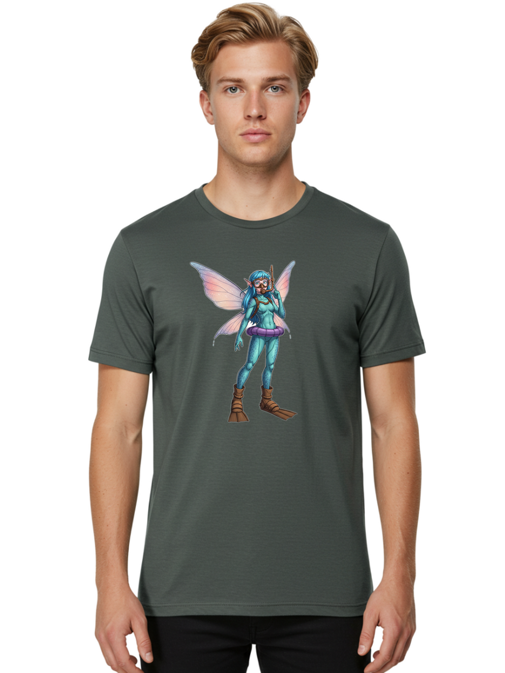 Fairy-Snorkeler Men'S Graphic Tee, 100% Cotton, Comfortable Casual Summer Wear, Machine Washable, Vintage Camera, Old Camera, Antique Camera, Black Camera, Classic Photography, Photography Equipment, Nostalgic Device, Film Camera, Camera Art Bak541