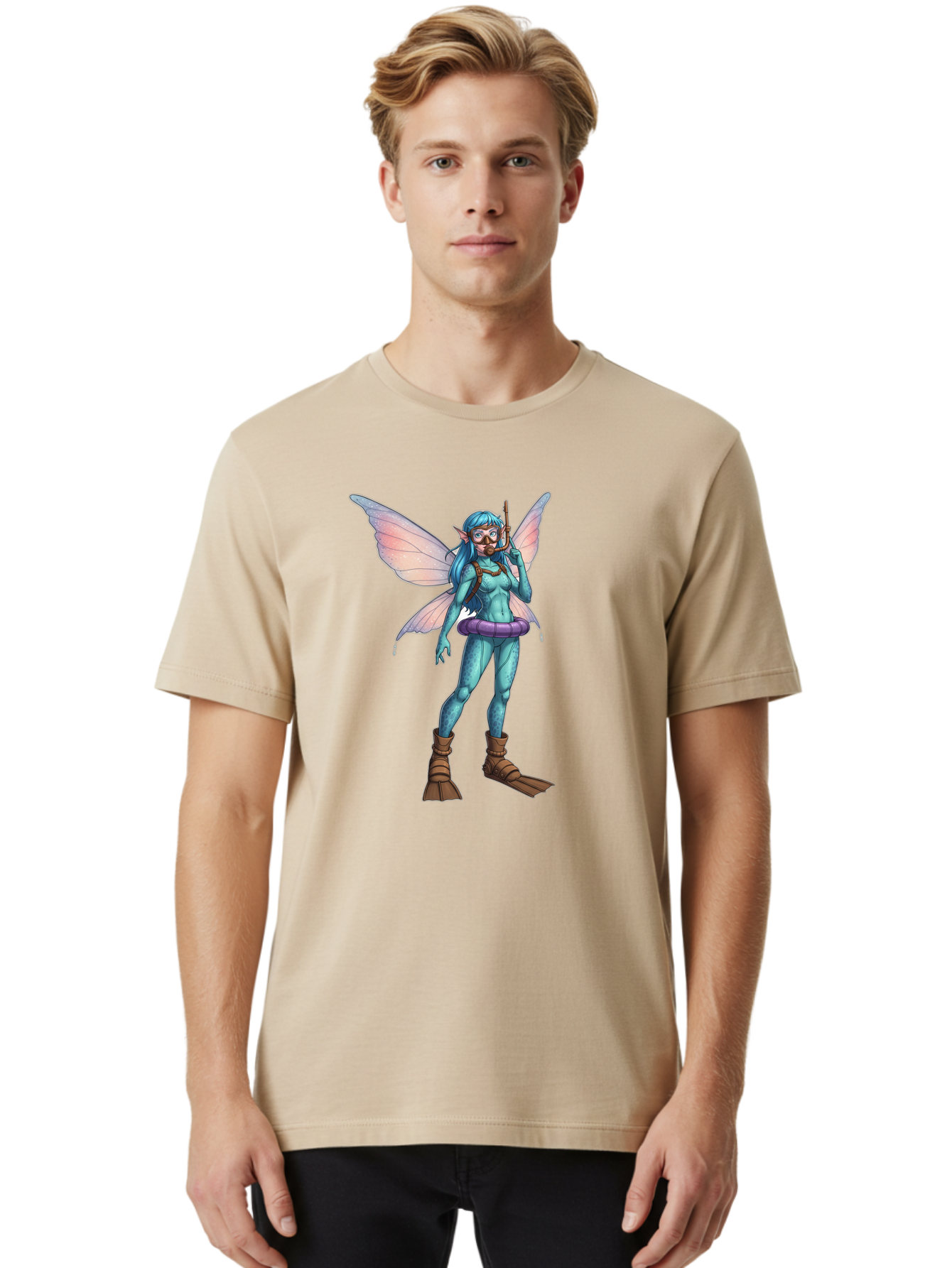 Fairy-Snorkeler Men'S Graphic Tee, 100% Cotton, Comfortable Casual Summer Wear, Machine Washable, Vintage Camera, Old Camera, Antique Camera, Black Camera, Classic Photography, Photography Equipment, Nostalgic Device, Film Camera, Camera Art Bak541