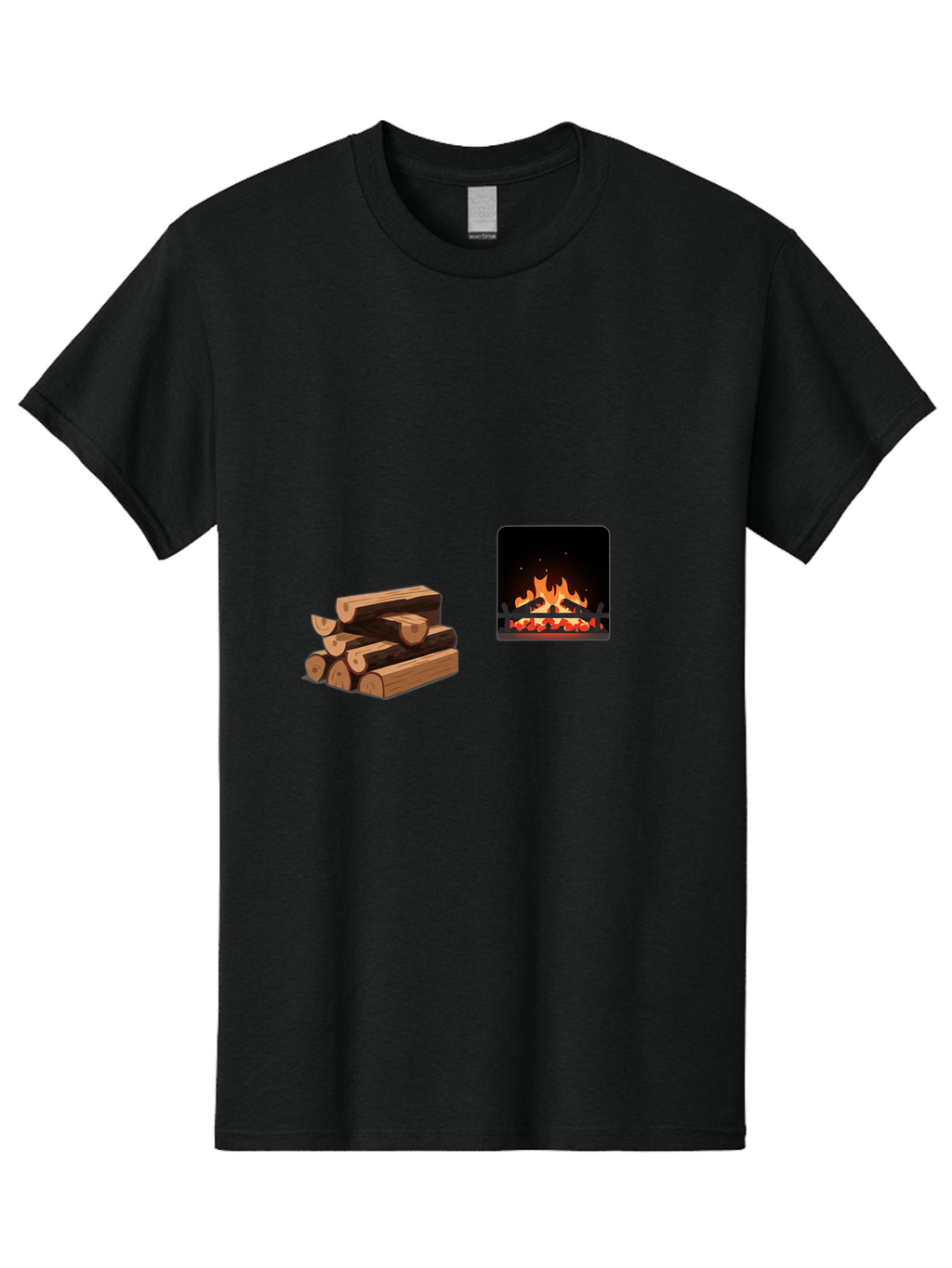 Fireplace-And-Logs Men'S Graphic Tee, 100% Cotton, Comfortable Casual Summer Wear, Machine Washable, Vintage Camera, Old Camera, Antique Camera, Black Camera, Classic Photography, Photography Equipment, Nostalgic Device, Film Camera, Bak547
