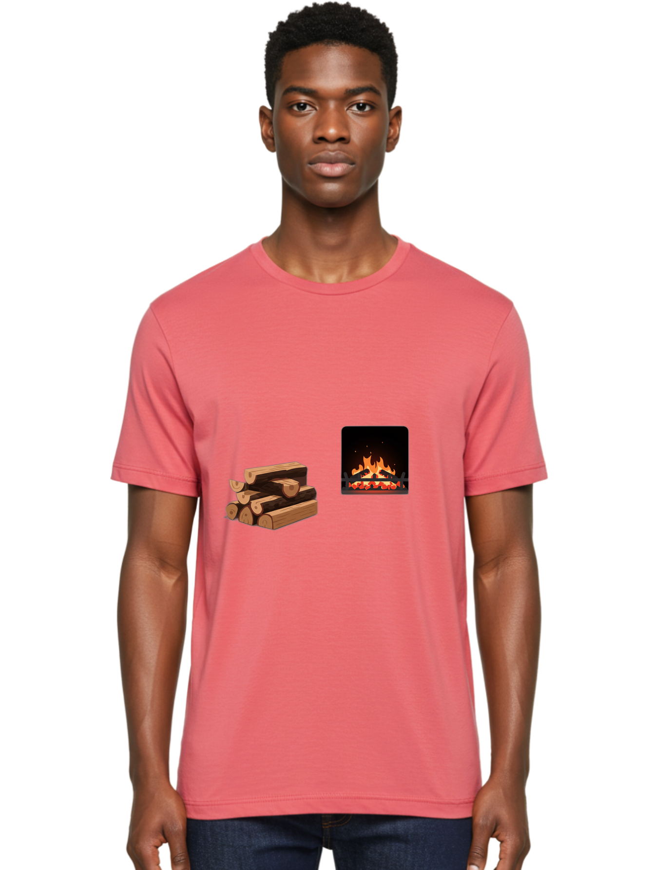 Fireplace-And-Logs Men'S Graphic Tee, 100% Cotton, Comfortable Casual Summer Wear, Machine Washable, Vintage Camera, Old Camera, Antique Camera, Black Camera, Classic Photography, Photography Equipment, Nostalgic Device, Film Camera, Bak547